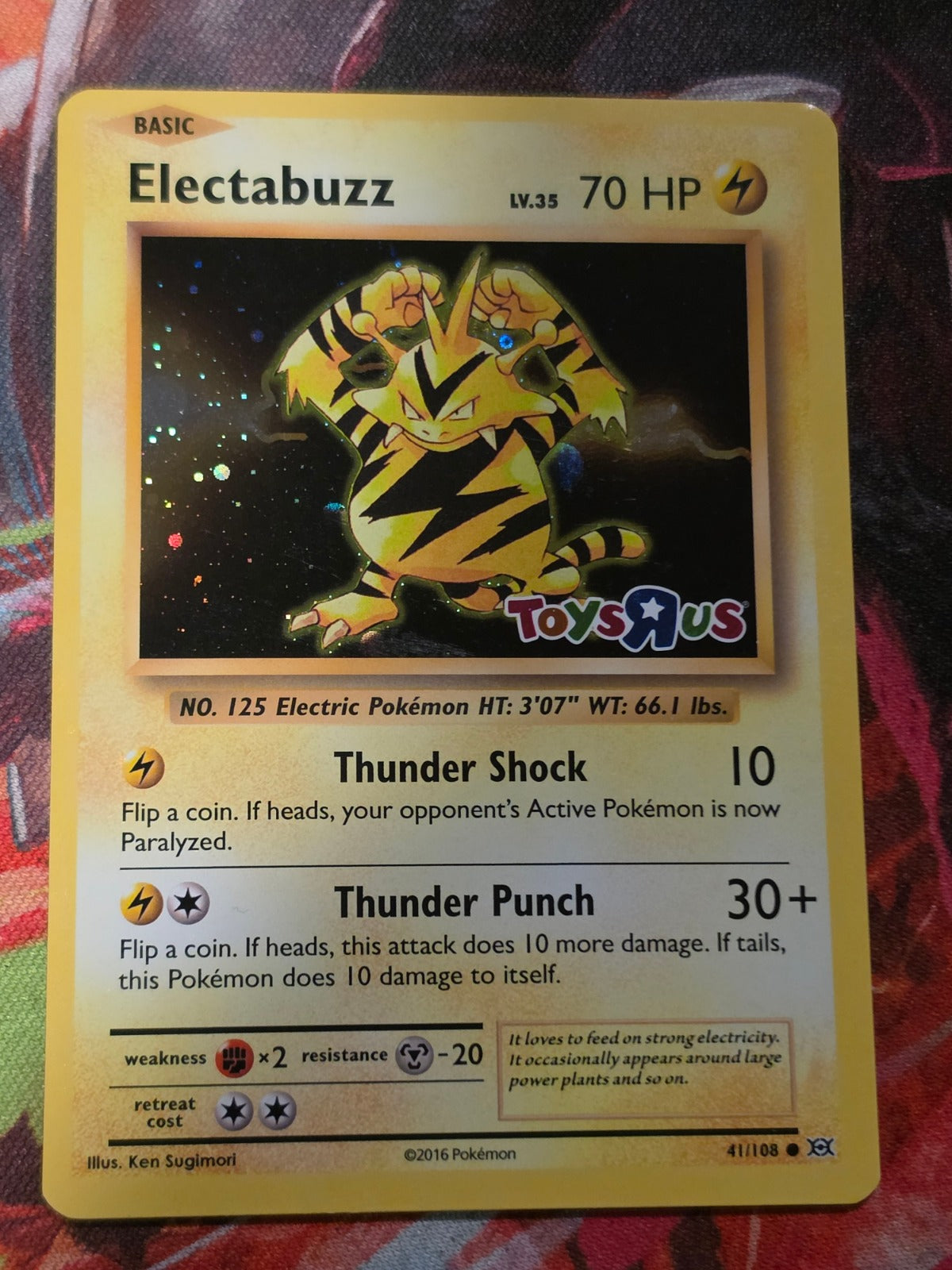 Electabuzz (Toys R Us Promo) Promo Miscellaneous Cards & Products 041/108 LP+ Pokemon