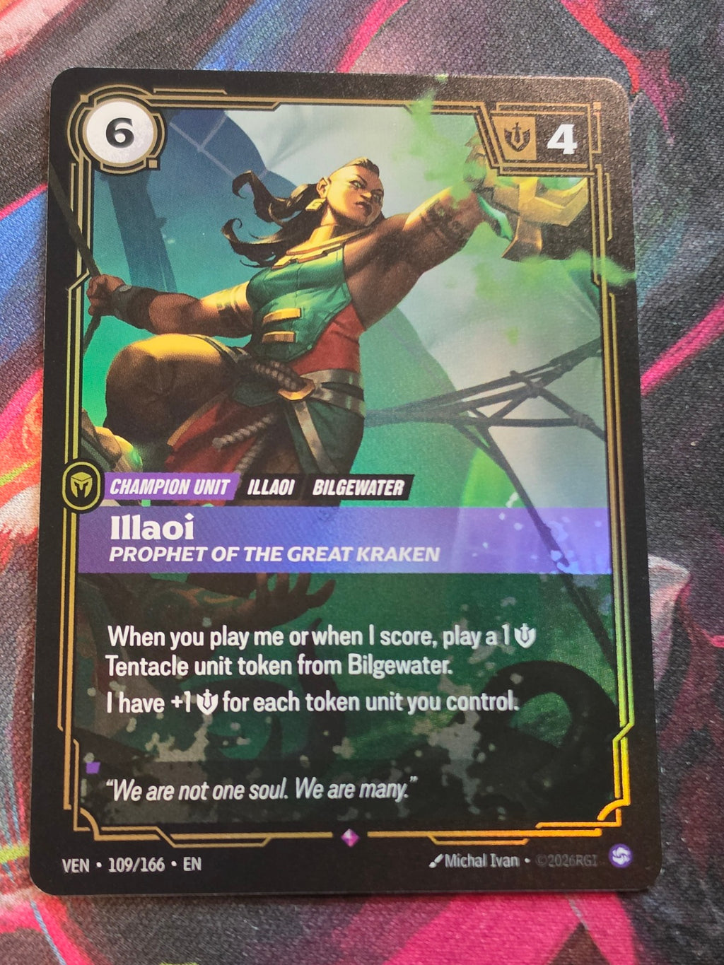 Illaoi, Prophet of the Great Kraken - 109/166 - Vendetta - Rare - NM