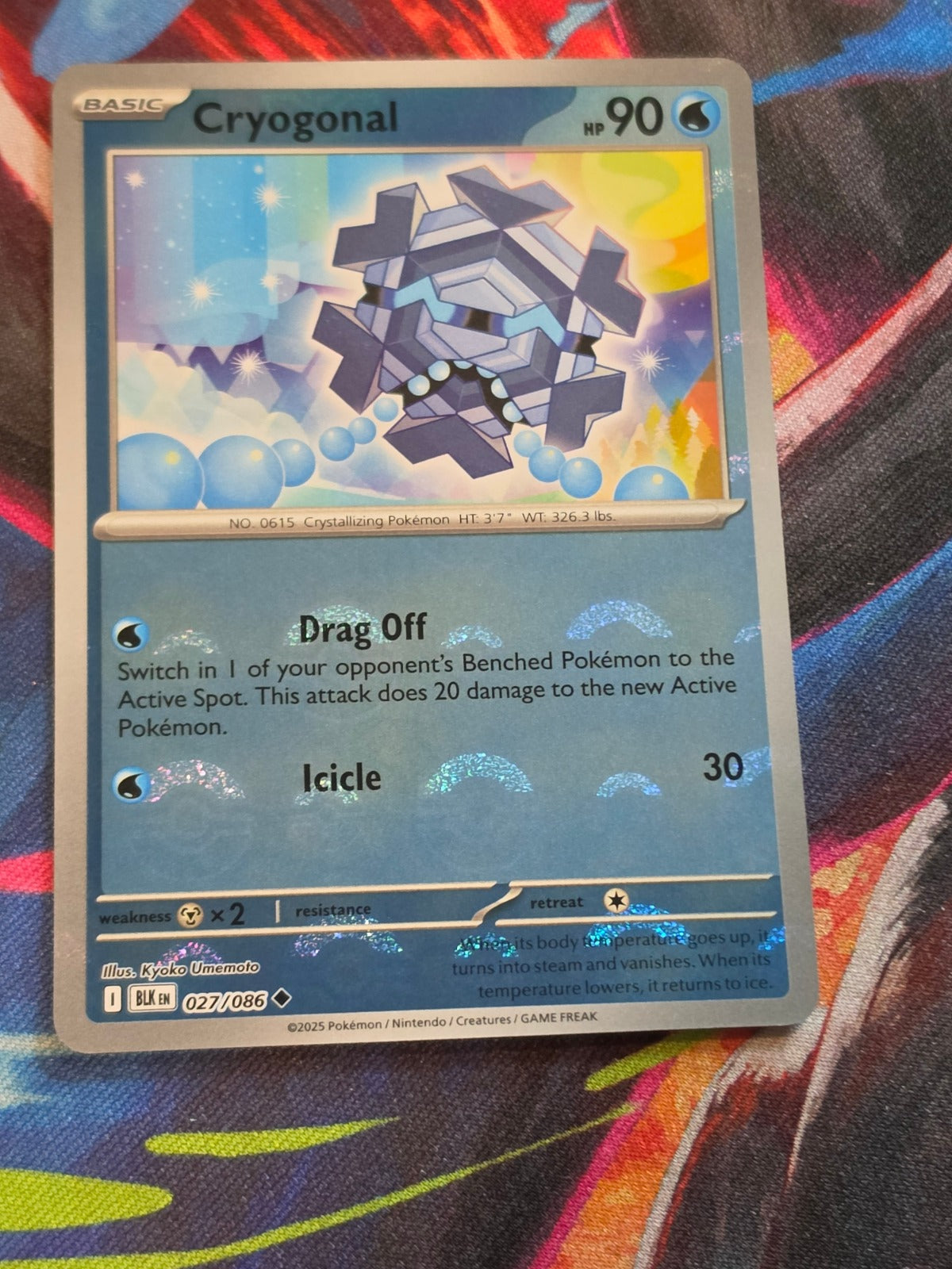 Cryogonal (Poke Ball Pattern) Uncommon Black Bolt 027/086 NM Pokemon