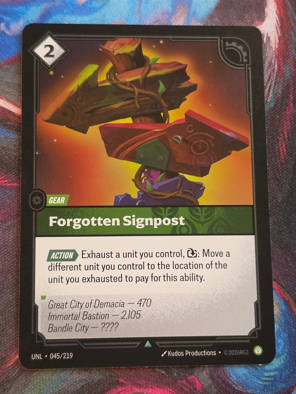 Forgotten Signpost - 045/219 - Unleashed - Uncommon - NM