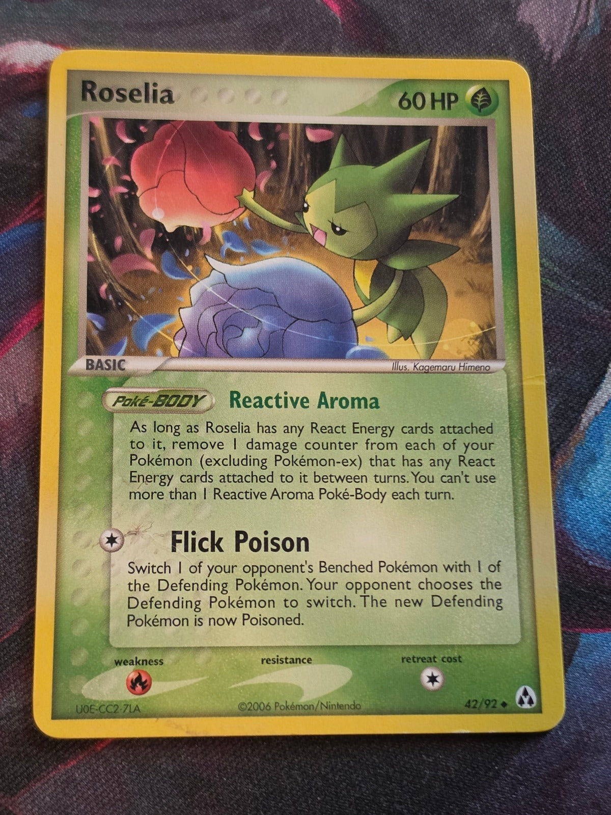 Roselia - 42/92 - EX Legend Maker - Uncommon - MP - Pokemon