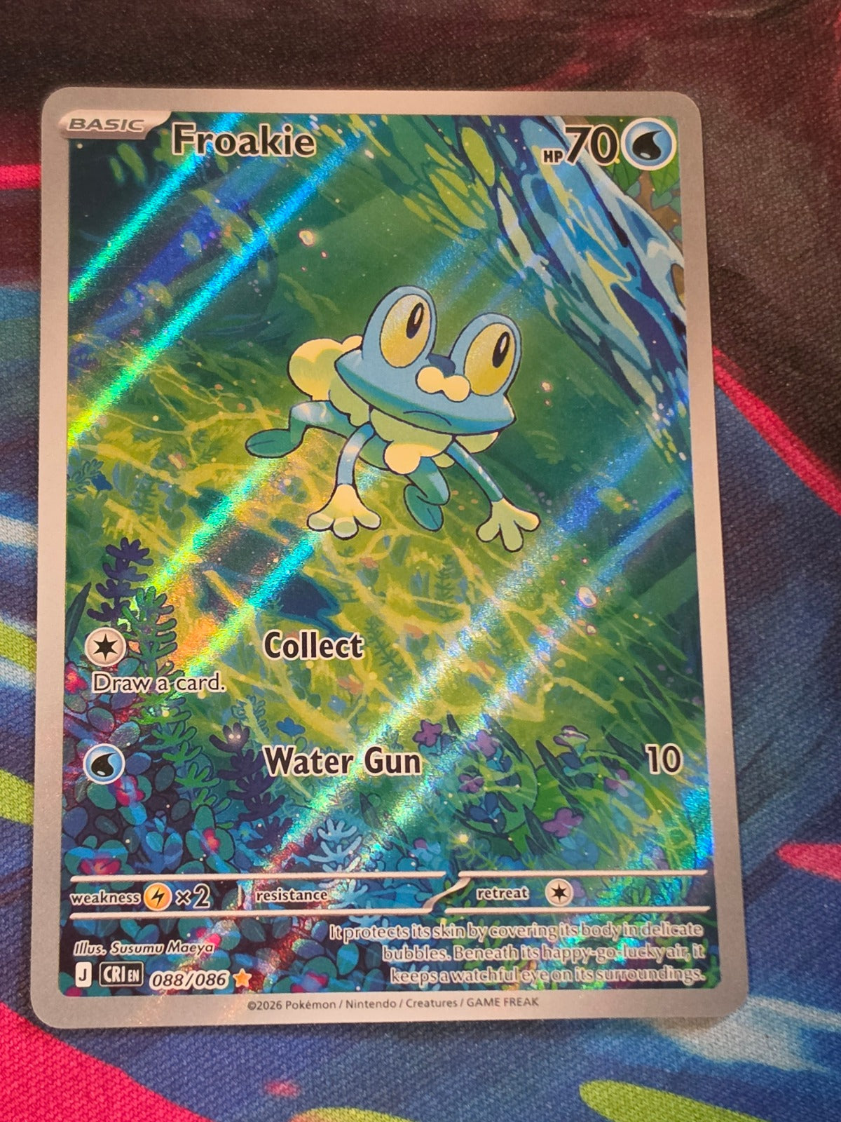 Froakie Illustration Rare Chaos Rising 088/086 NM Pokemon