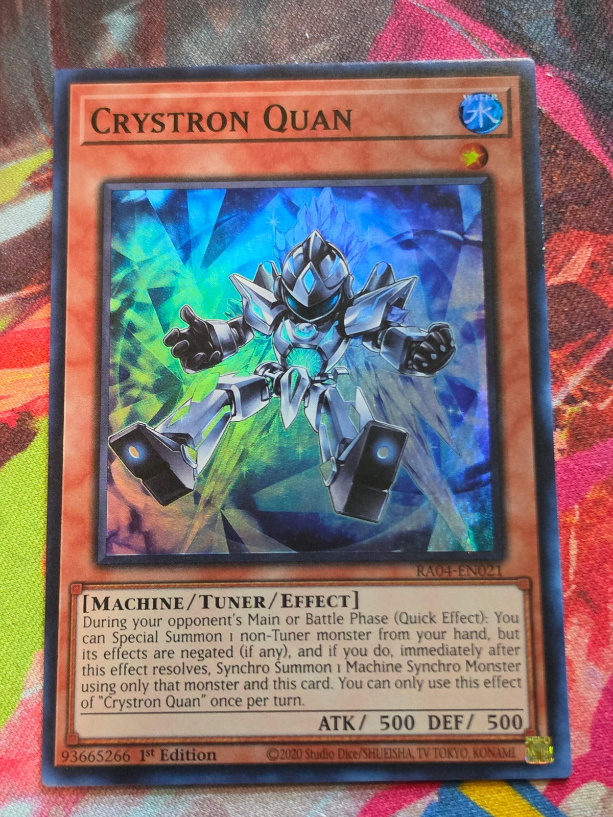Crystron Quan Super Rare Quarter Century Stampede RA04-EN021 NM