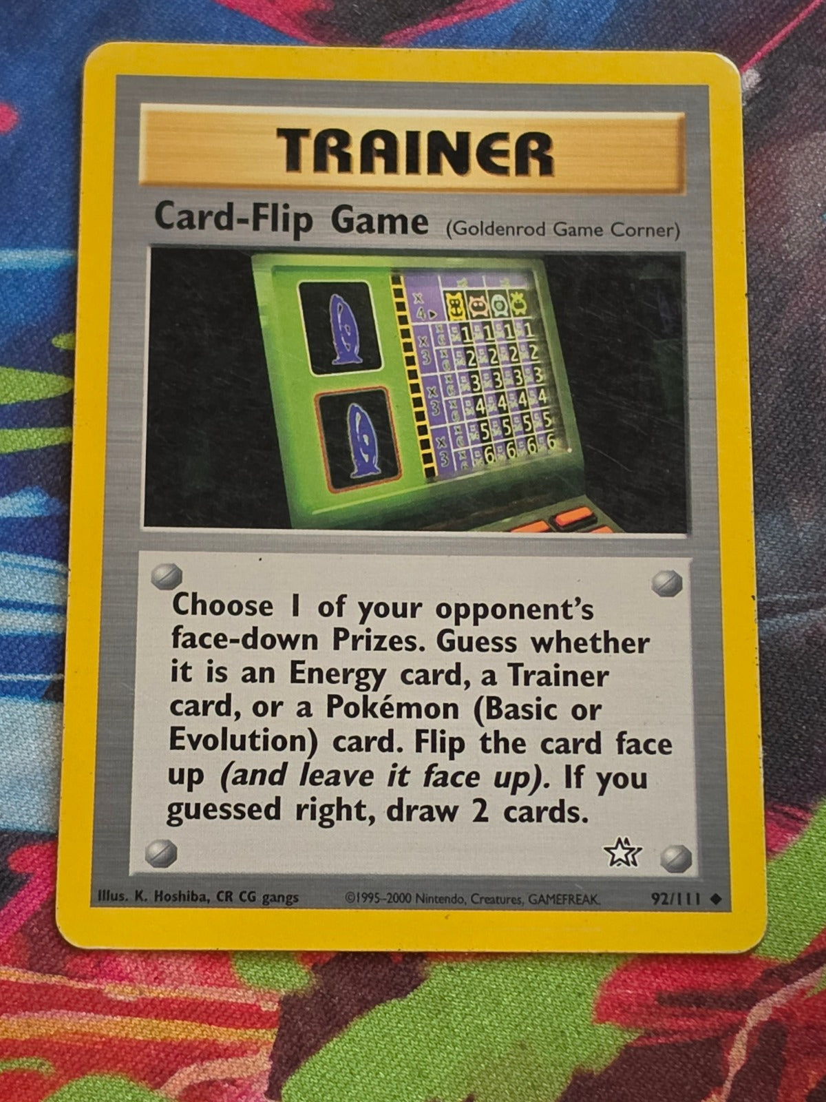 Card-Flip Game (Goldenrod Game Corner) - 092/111 - Neo Genesis - Uncommon - Unlimited - LP Pokemon