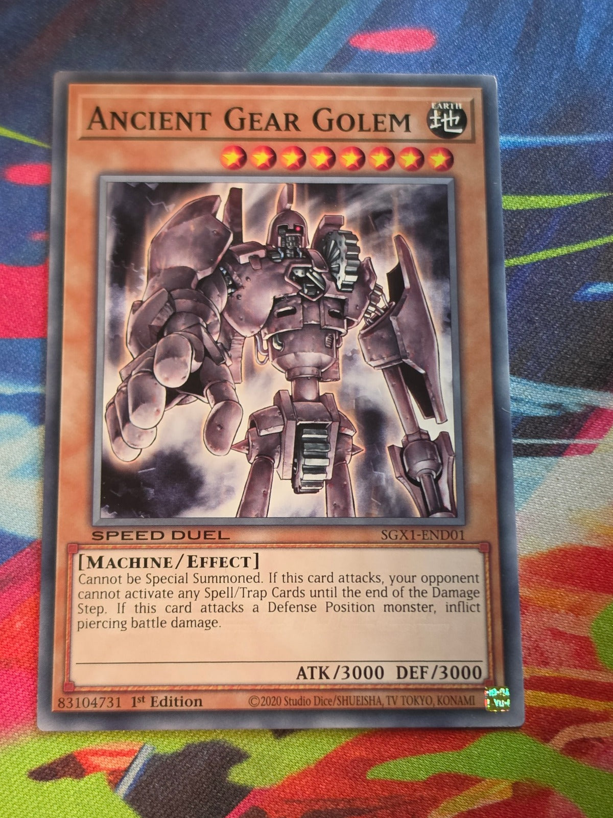 Ancient Gear Golem Common Speed Duel GX: Duel Academy Box SGX1-END01 1st Edition LP Yu-Gi-Oh!