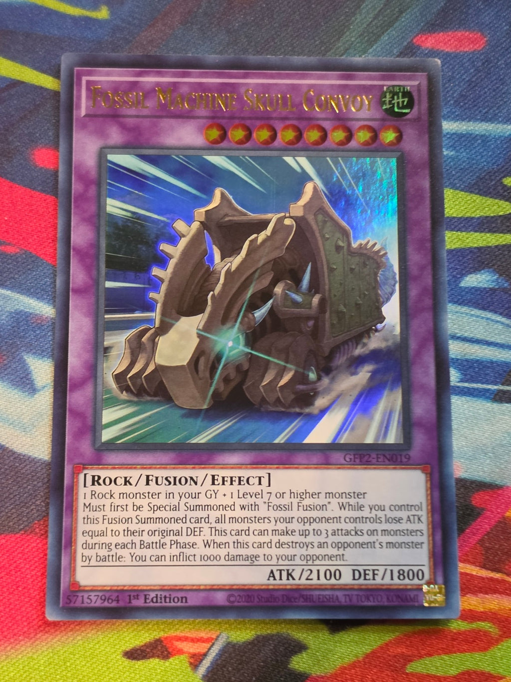 Fossil Machine Skull Convoy Ultra Rare Ghosts From the Past: The 2nd Haunting GFP2-EN019 LP