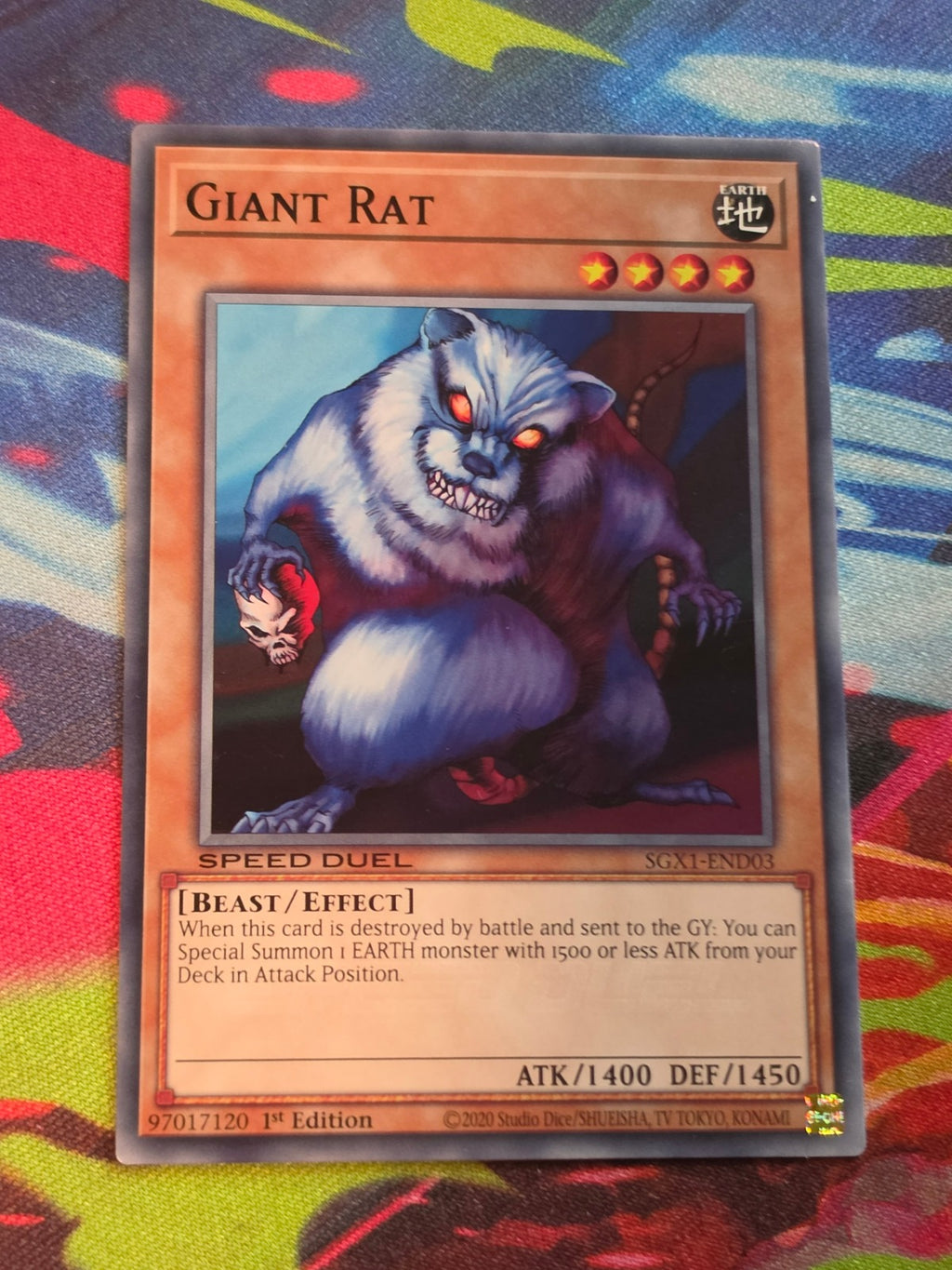 Giant Rat Common Speed Duel GX: Duel Academy Box SGX1-END03 1st Edition LP Yu-Gi-Oh!