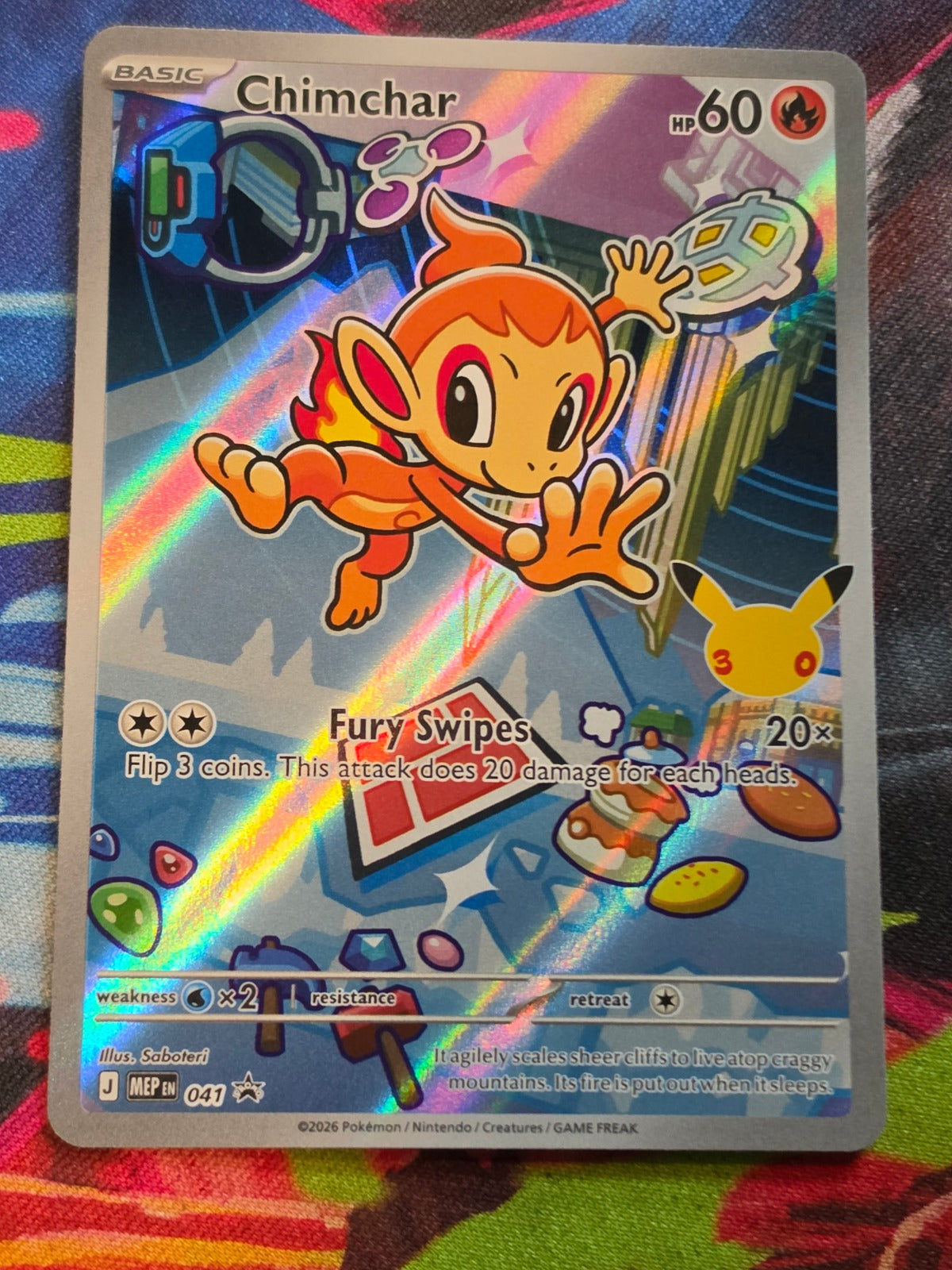 Chimchar Promo ME: Mega Evolution Promo 041 NM Pokemon
