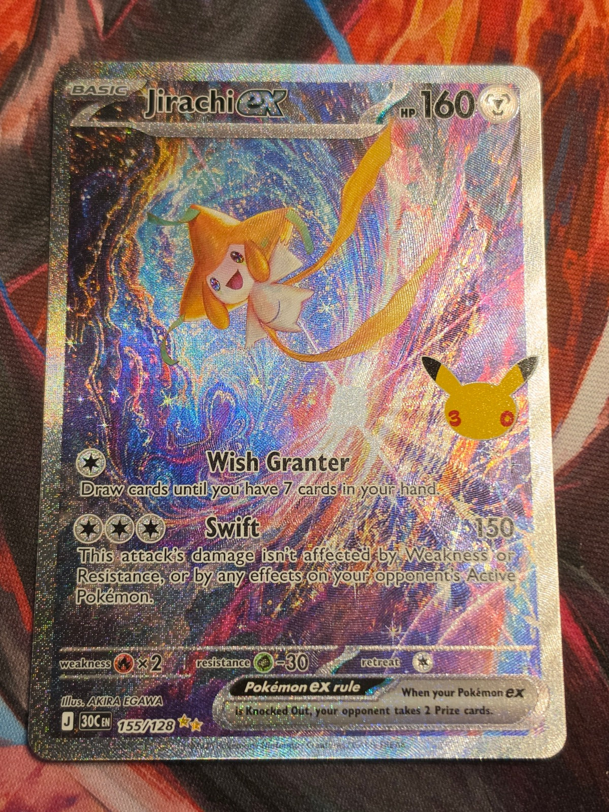 Jirachi ex Special Illustration Rare ME: 30th Celebration 155/128 NM Pokemon