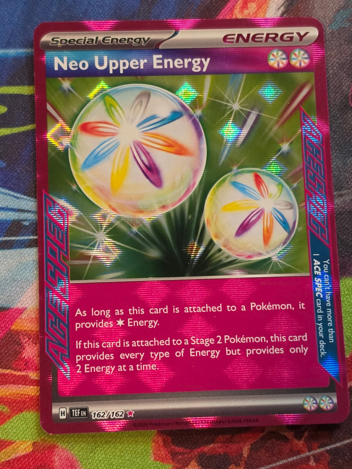 Neo Upper Energy ACE SPEC Rare SV05: Temporal Forces 162/162 NM Pokemon