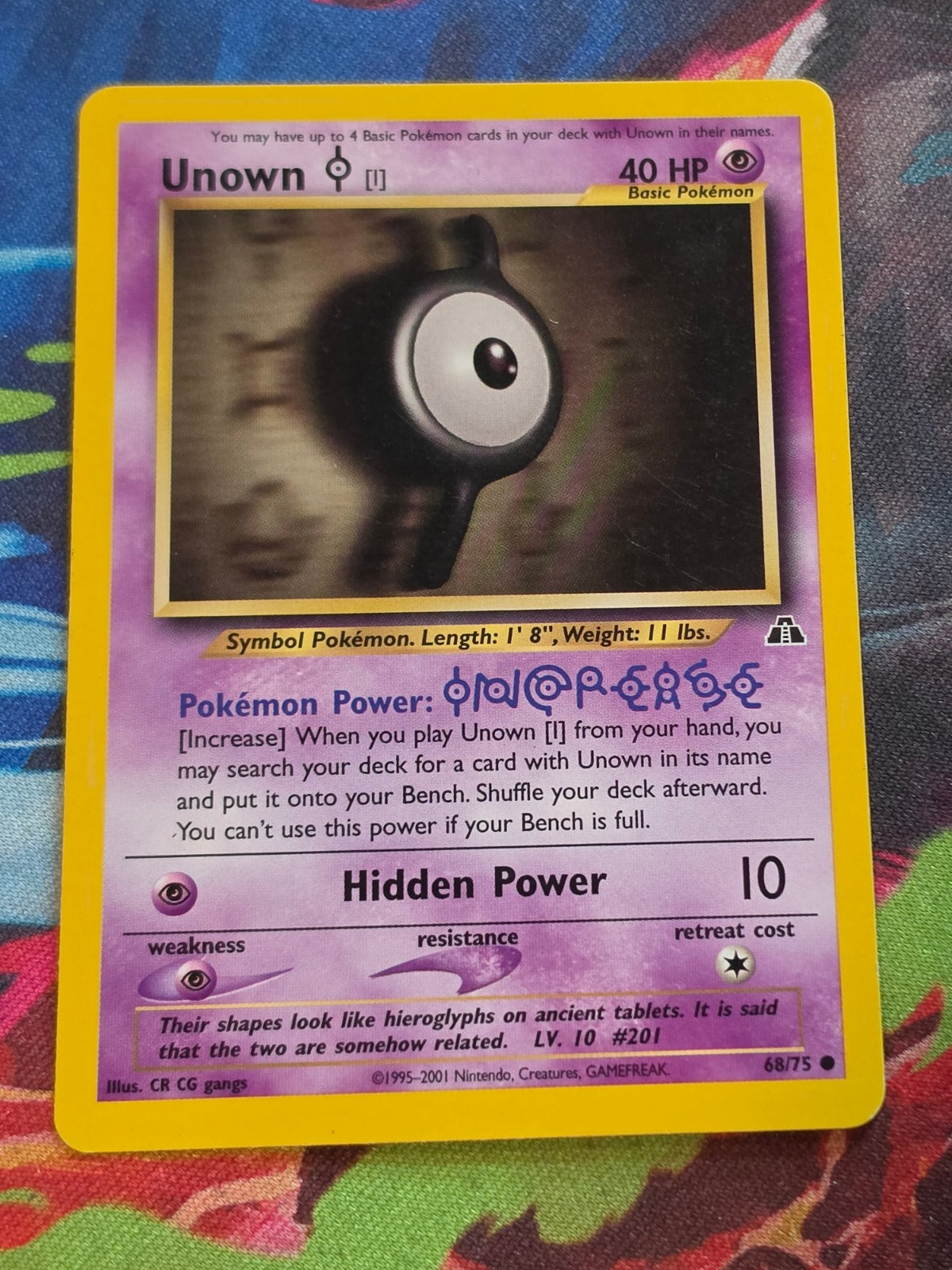Unown [I] - 68/75 - Neo Discovery - Common - Unlimited - NM-/LP+ Pokemon