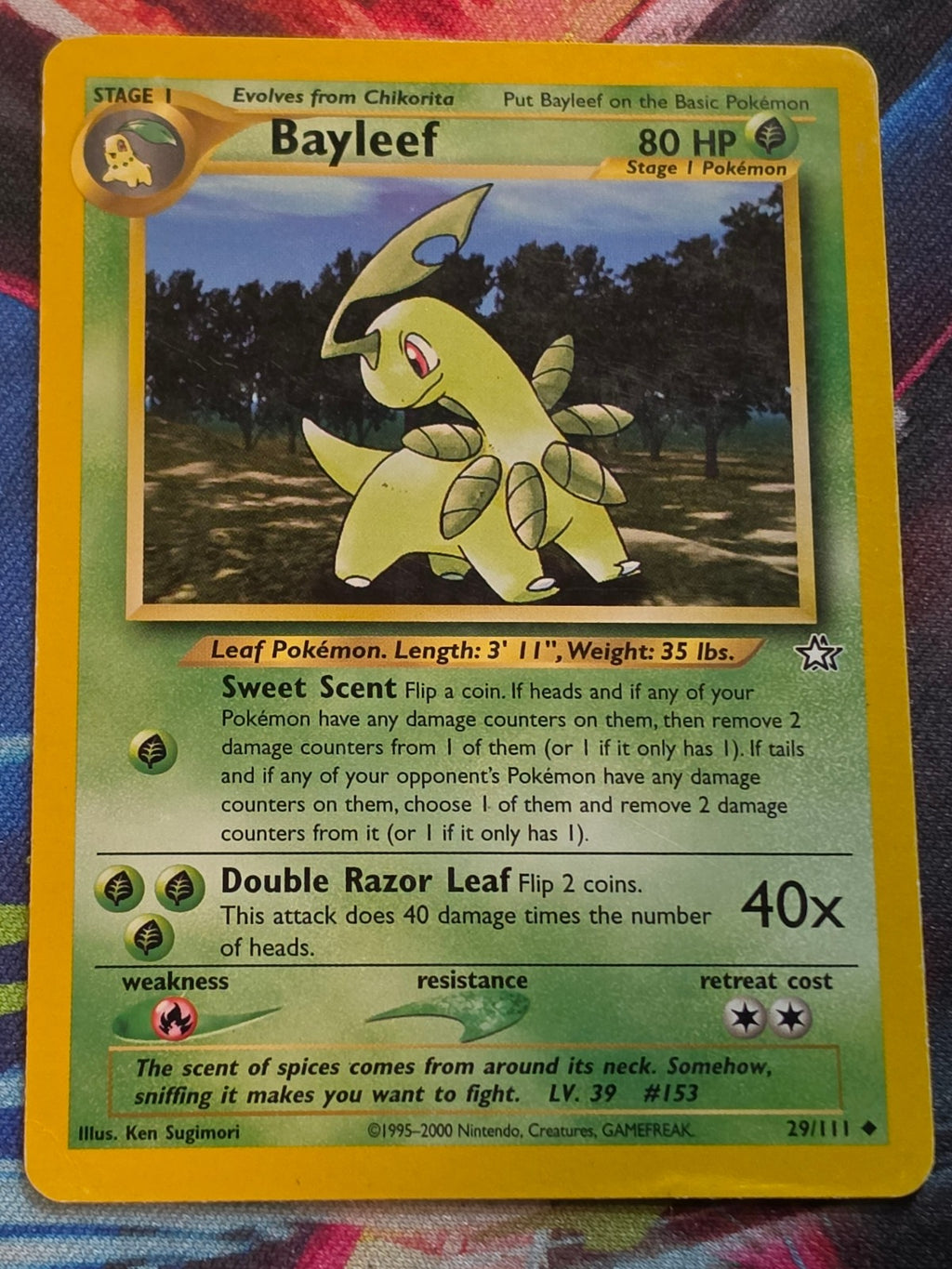 Bayleef (29) - 029/111 - Neo Genesis - Uncommon - Unlimited - HP Pokemon