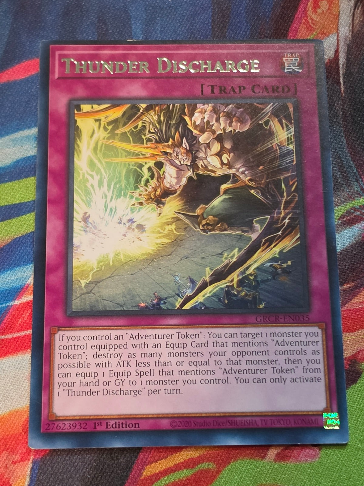 Thunder Discharge Rare The Grand Creators GRCR-EN035 LP-MP