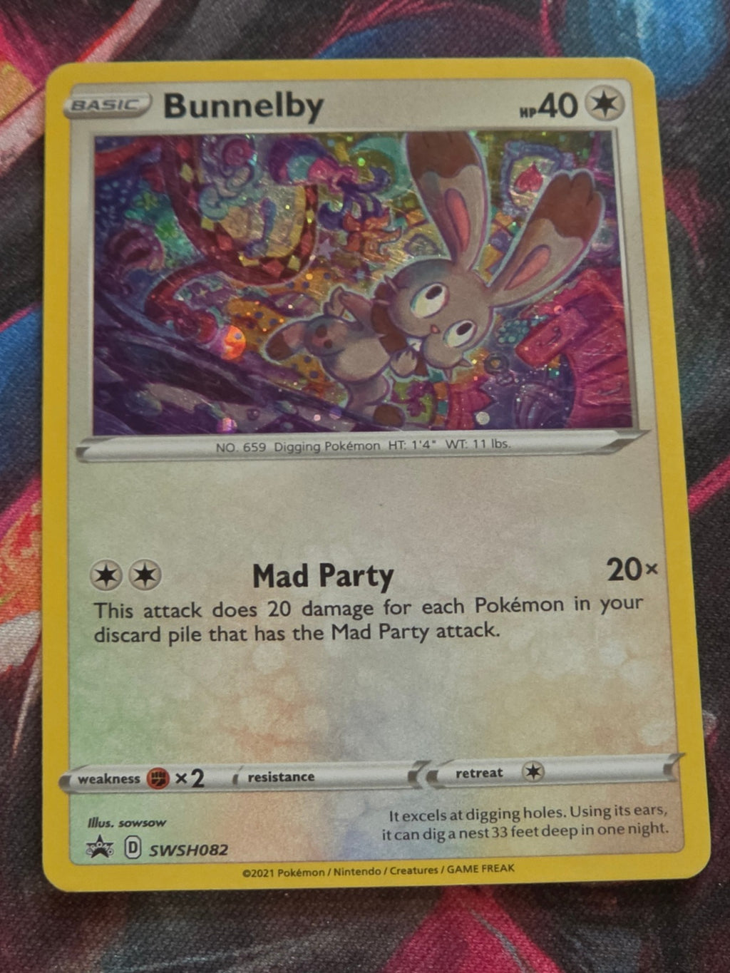 Bunnelby - SWSH082 - SWSH: Sword & Shield Promo Cards - Promo - LP Pokemon