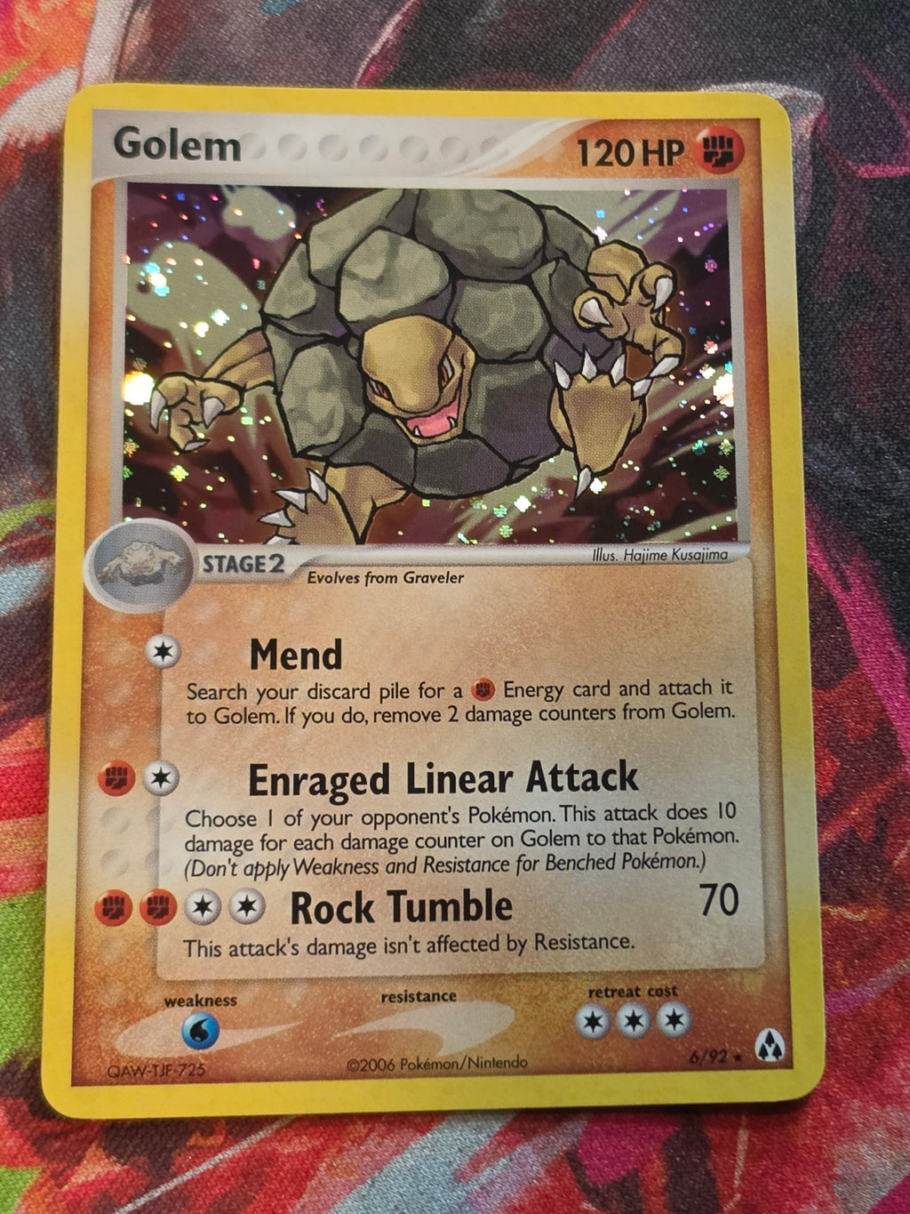 Golem Holo Rare EX Legend Maker 6/92 NM Pokemon