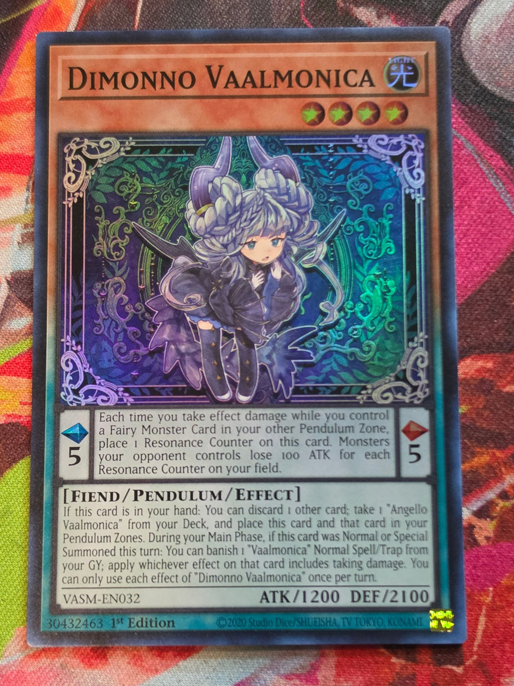 Dimonno Vaalmonica Super Rare Valiant Smashers VASM-EN032 1st Edition LP Yu-Gi-Oh!
