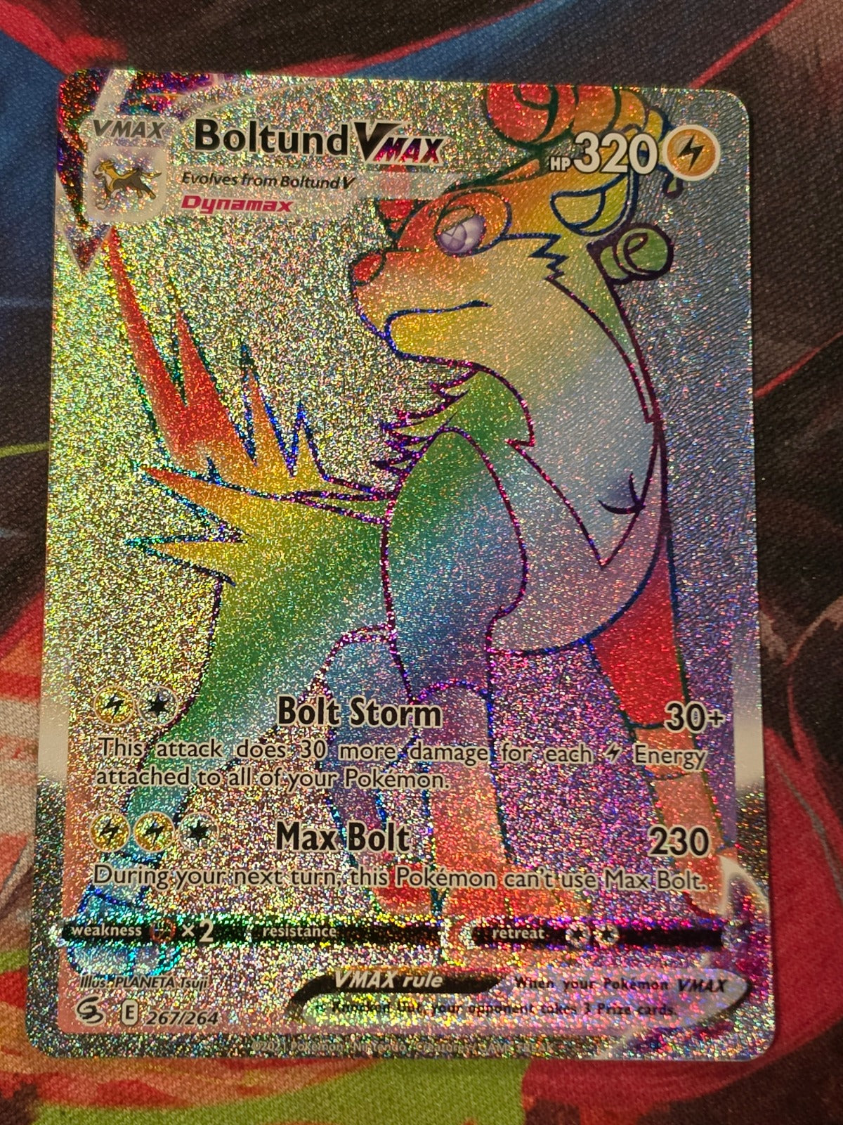 Boltund VMAX Secret Rare Fusion Strike 267/264 NM Pokemon