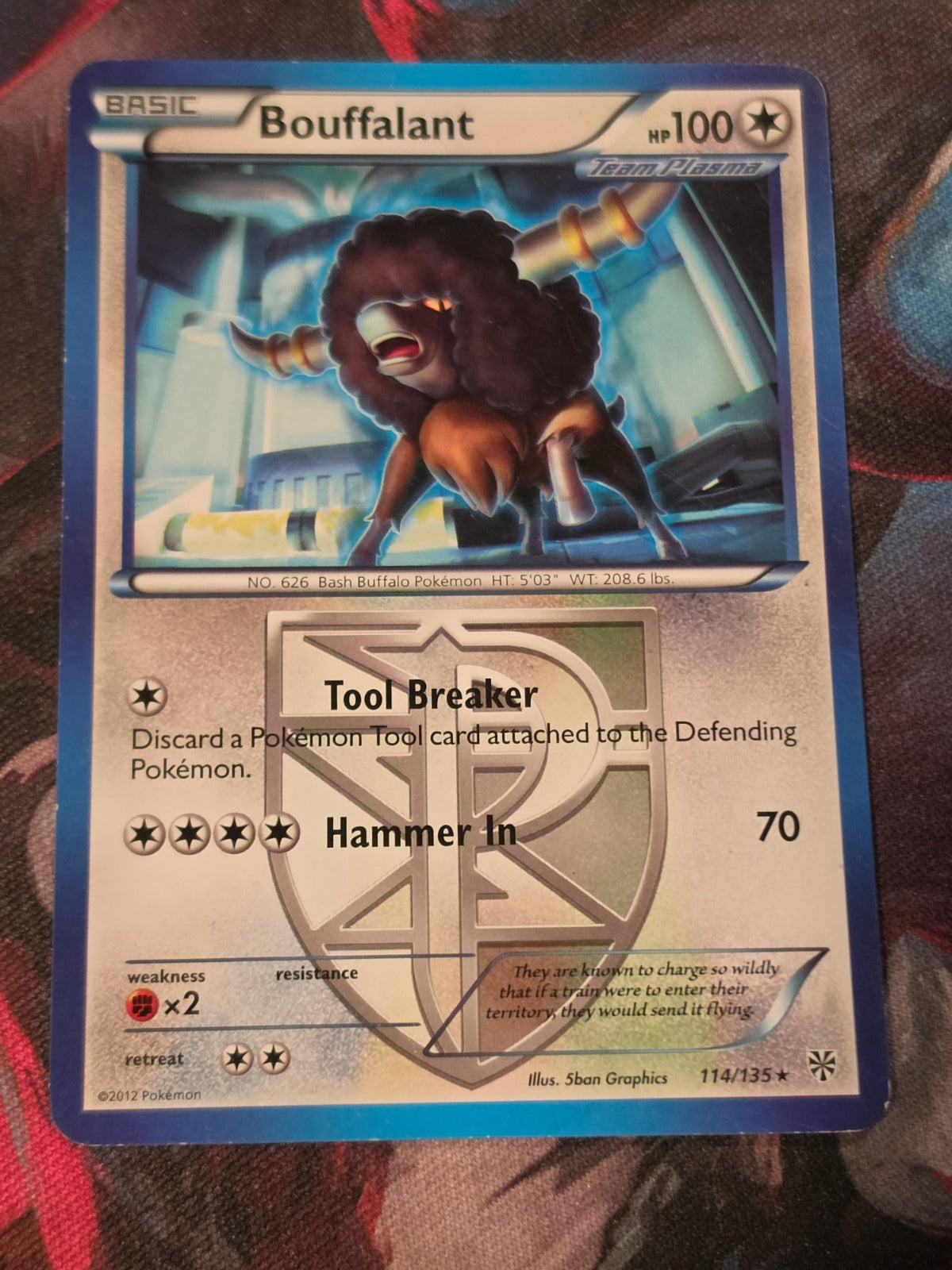 Bouffalant (Team Plasma) - 114/135 - Plasma Storm - Rare - LP - Pokemon