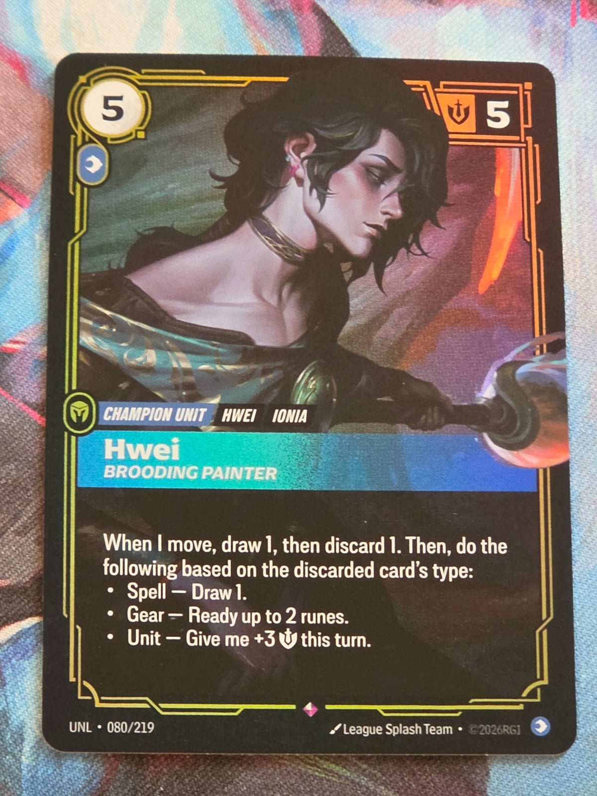 Hwei, Brooding Painter - 080/219 - Unleashed - Rare - NM