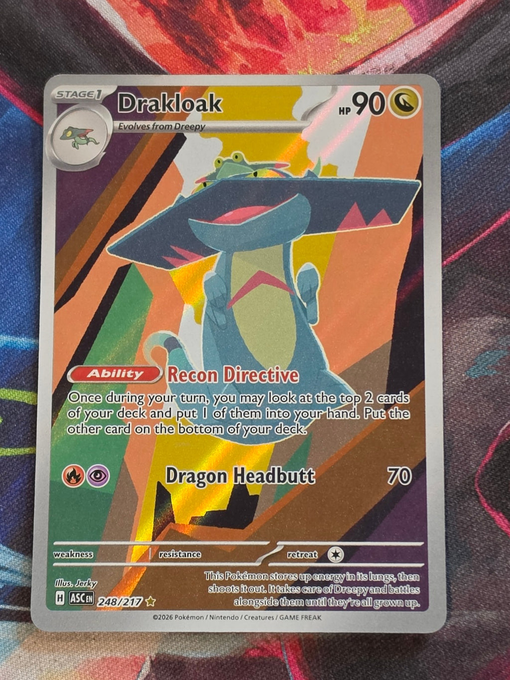 Drakloak - 248/217 - ME: Ascended Heroes - Illustration Rare - NM - Pokemon