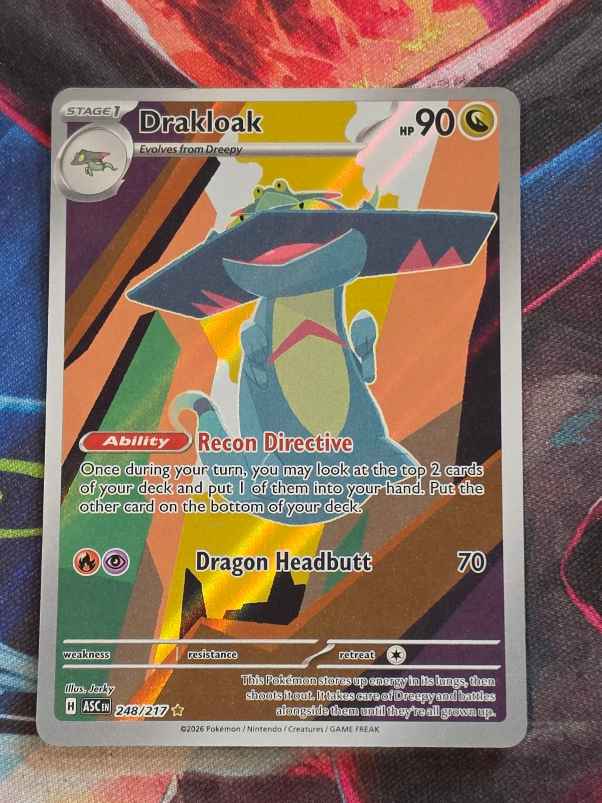 Drakloak - 248/217 - ME: Ascended Heroes - Illustration Rare - NM - Pokemon