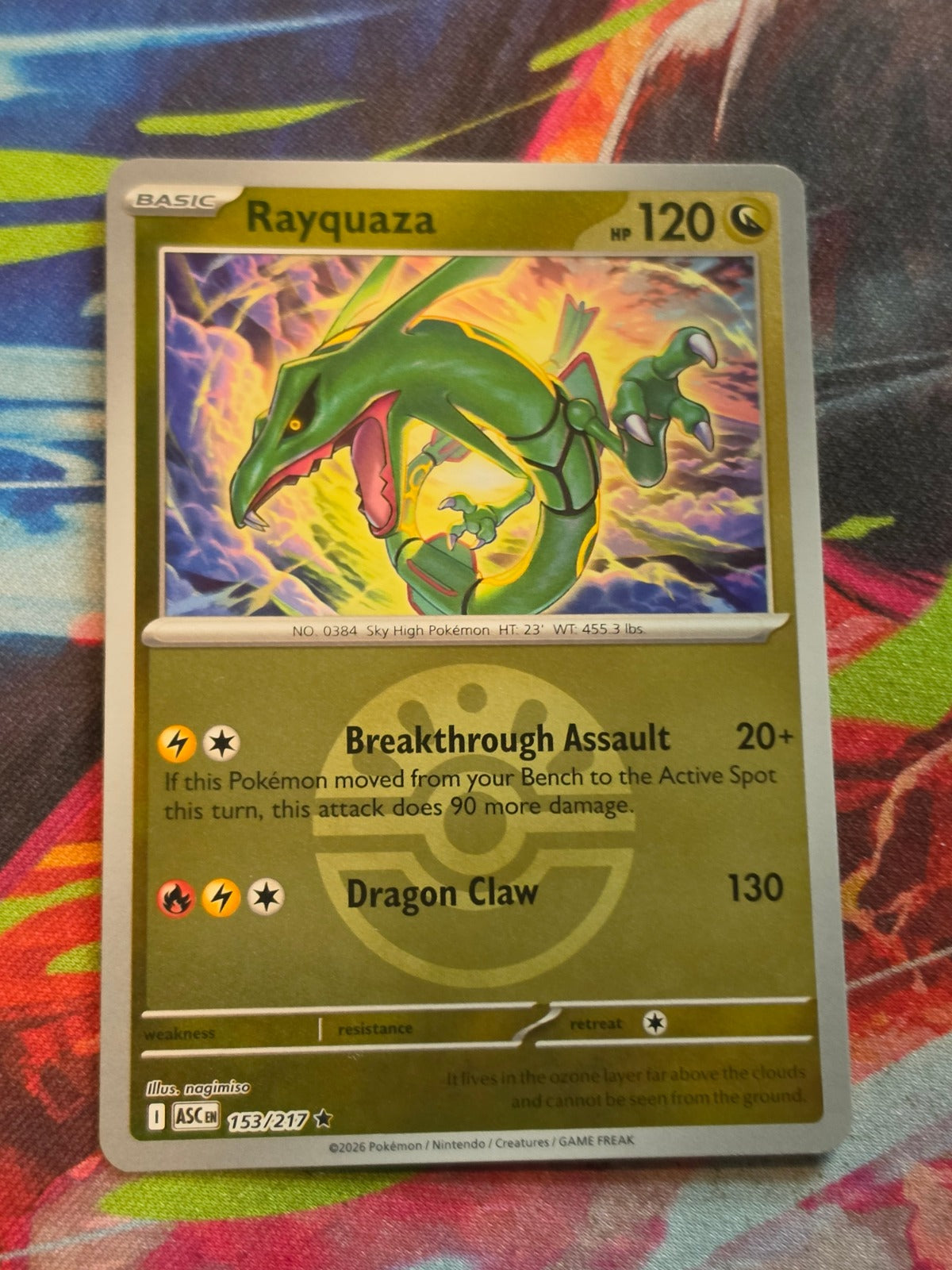Rayquaza (Friend Ball) Rare ME: Ascended Heroes 153/217 NM Pokemon