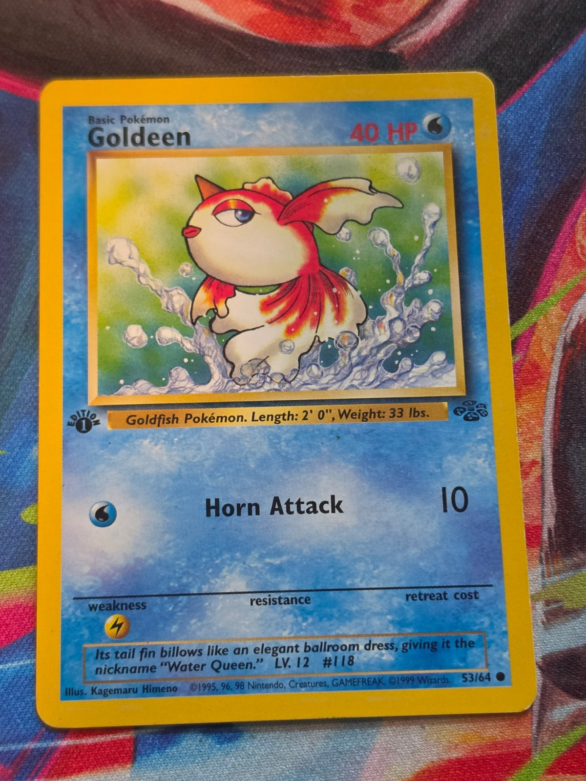 Goldeen 1st Edition Common Jungle 53/64 LP Pokemon
