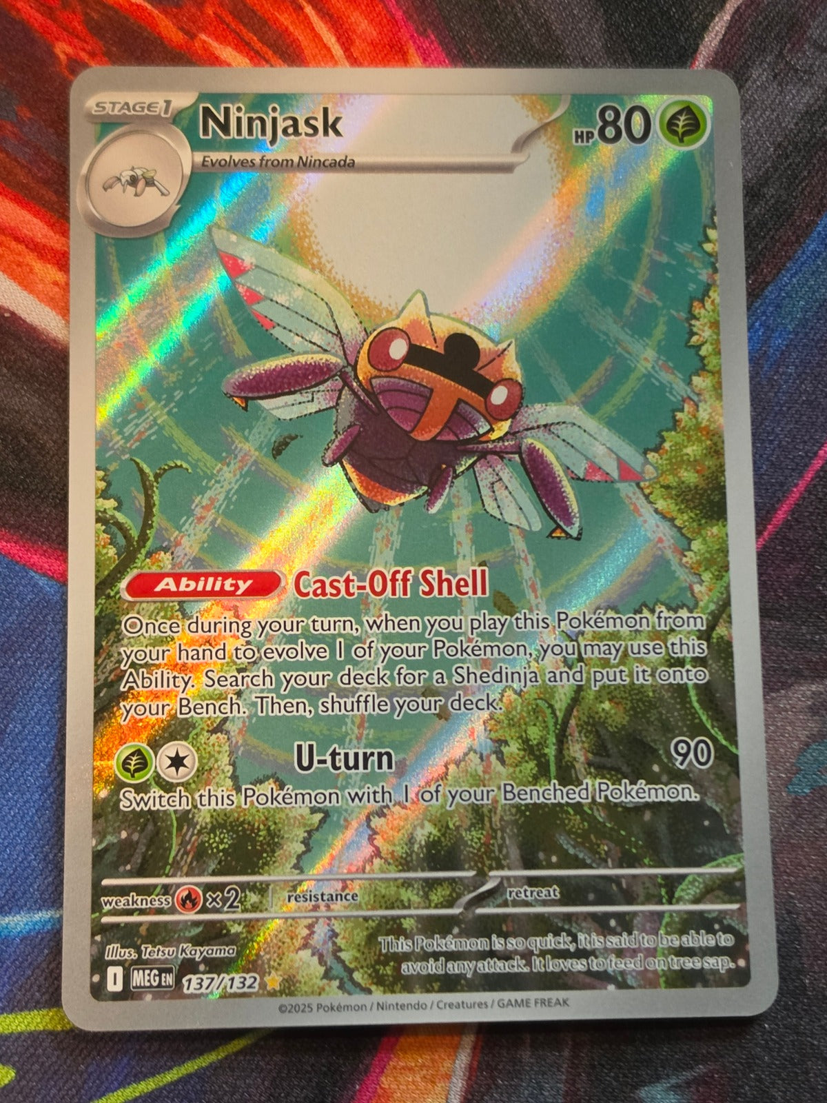 Ninjask Illustration Rare ME01: Mega Evolution 137/132 NM Pokemon