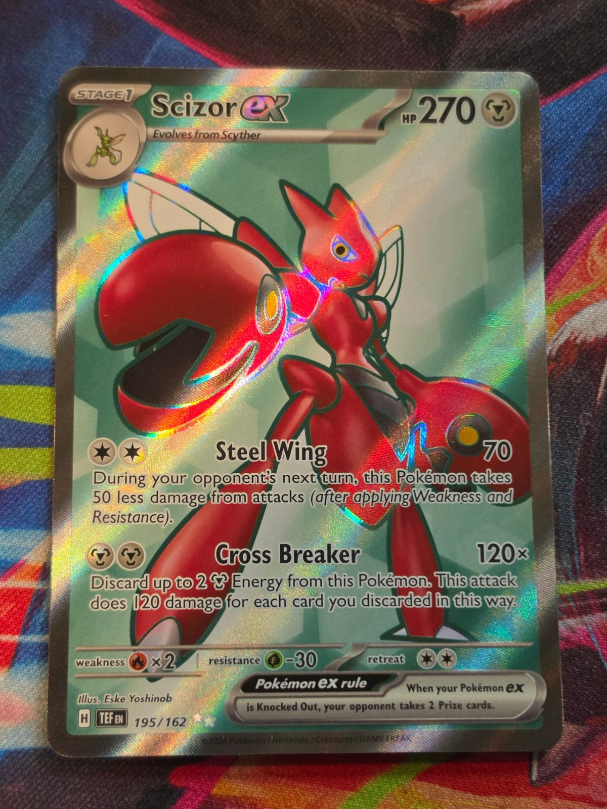 Scizor ex Ultra Rare SV05: Temporal Forces 195/162 NM Pokemon