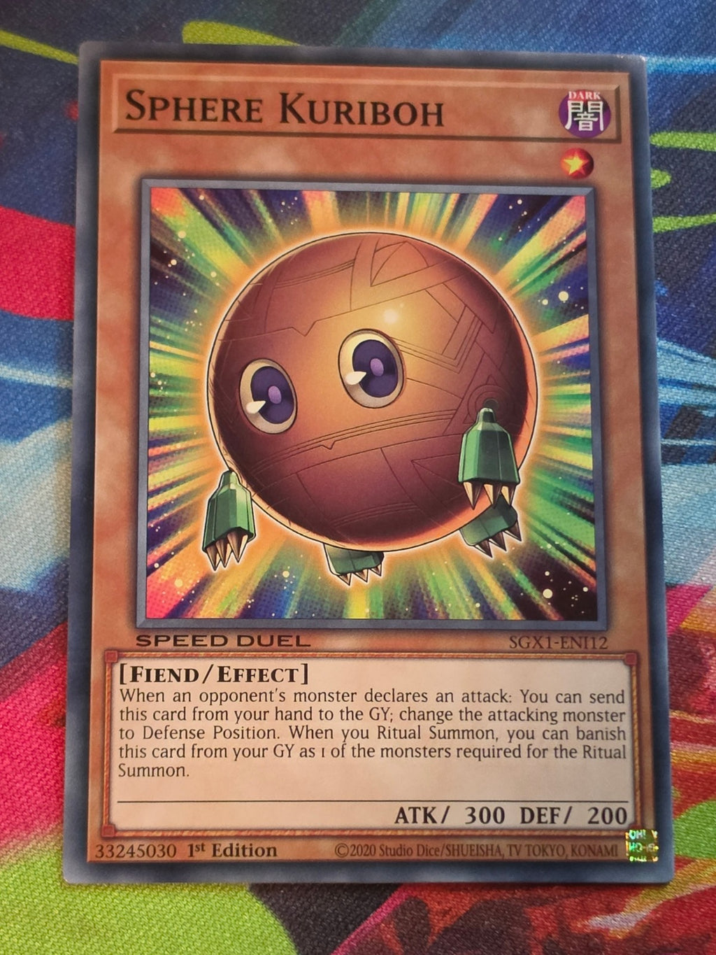 Sphere Kuriboh Common Speed Duel GX: Duel Academy Box SGX1-ENI12 1st Edition LP Yu-Gi-Oh!