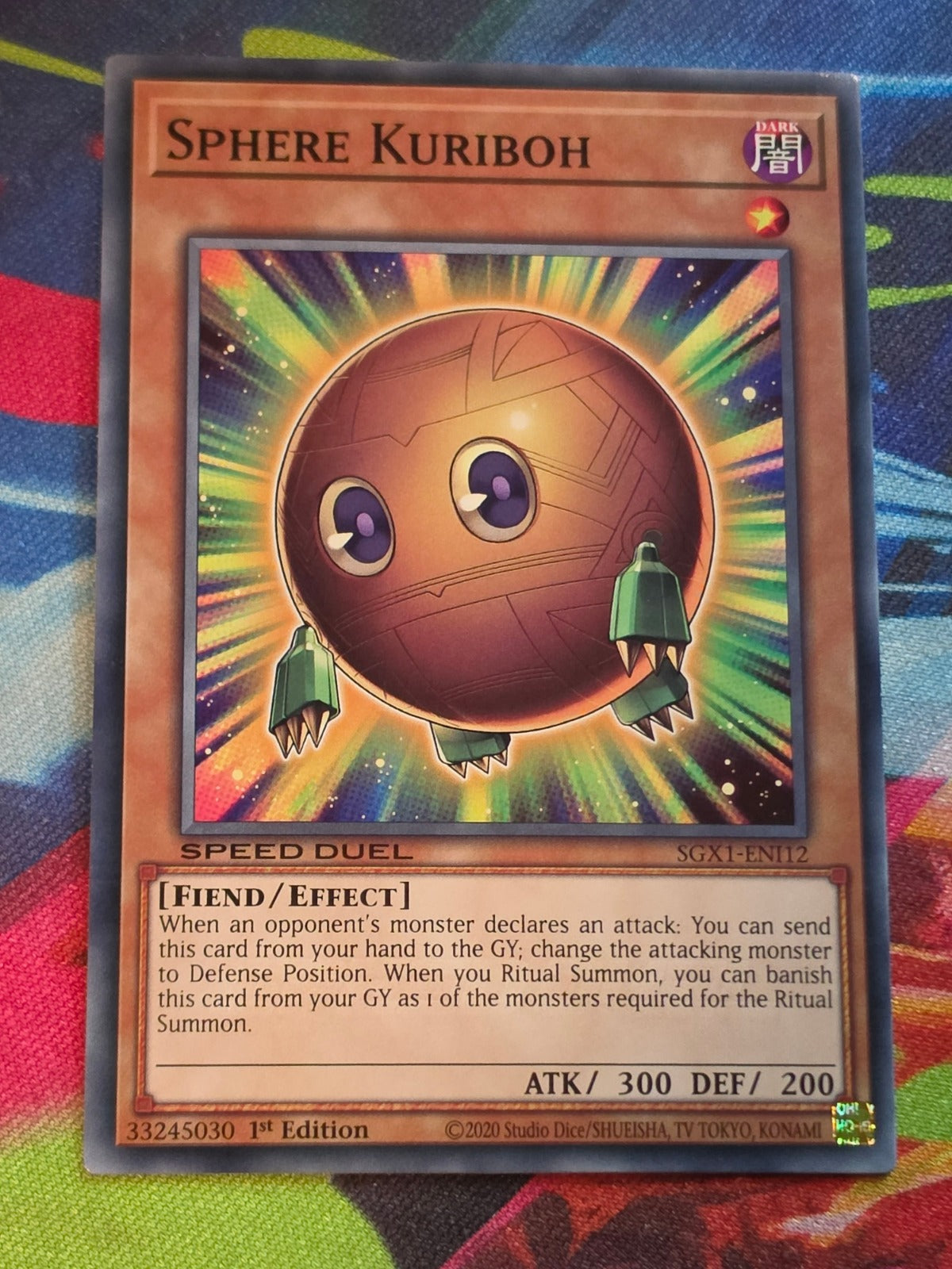 Sphere Kuriboh Common Speed Duel GX: Duel Academy Box SGX1-ENI12 1st Edition LP Yu-Gi-Oh!