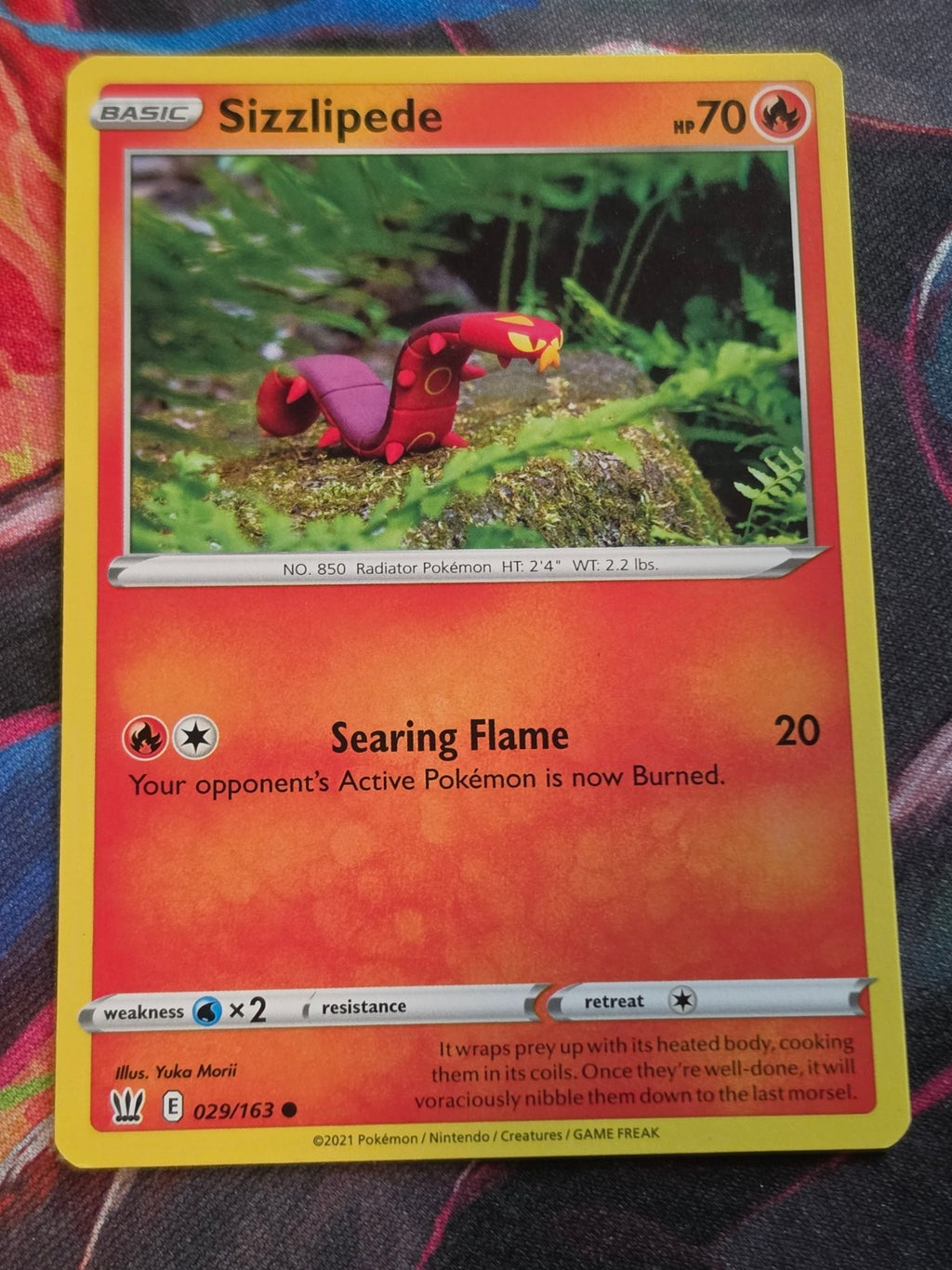 Sizzlipede - 029/163 - SWSH05: Battle Styles - Common - NM - Pokemon