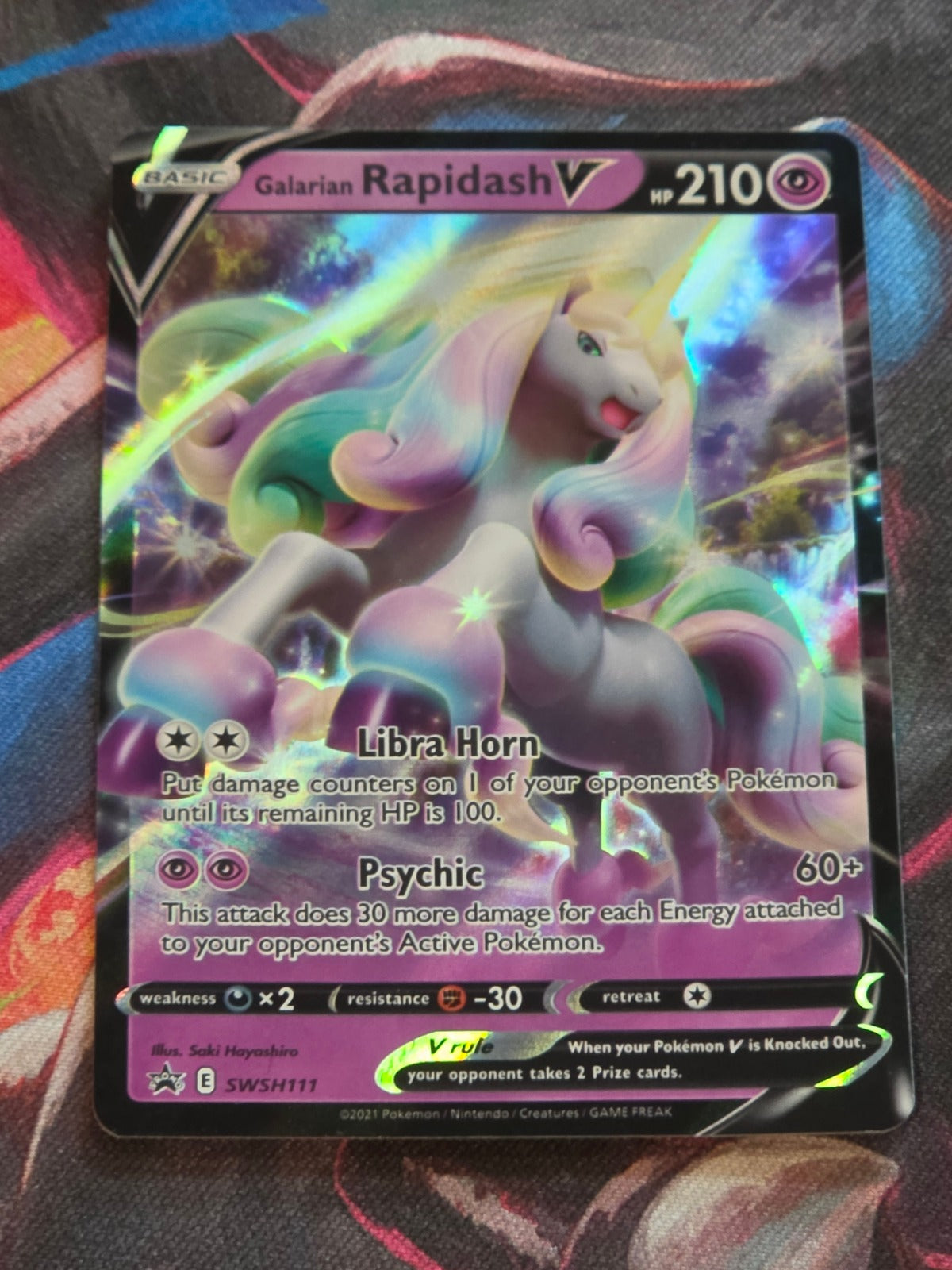Galarian Rapidash V - SWSH111 - SWSH: Sword & Shield Promo Cards - Promo - NM Pokemon