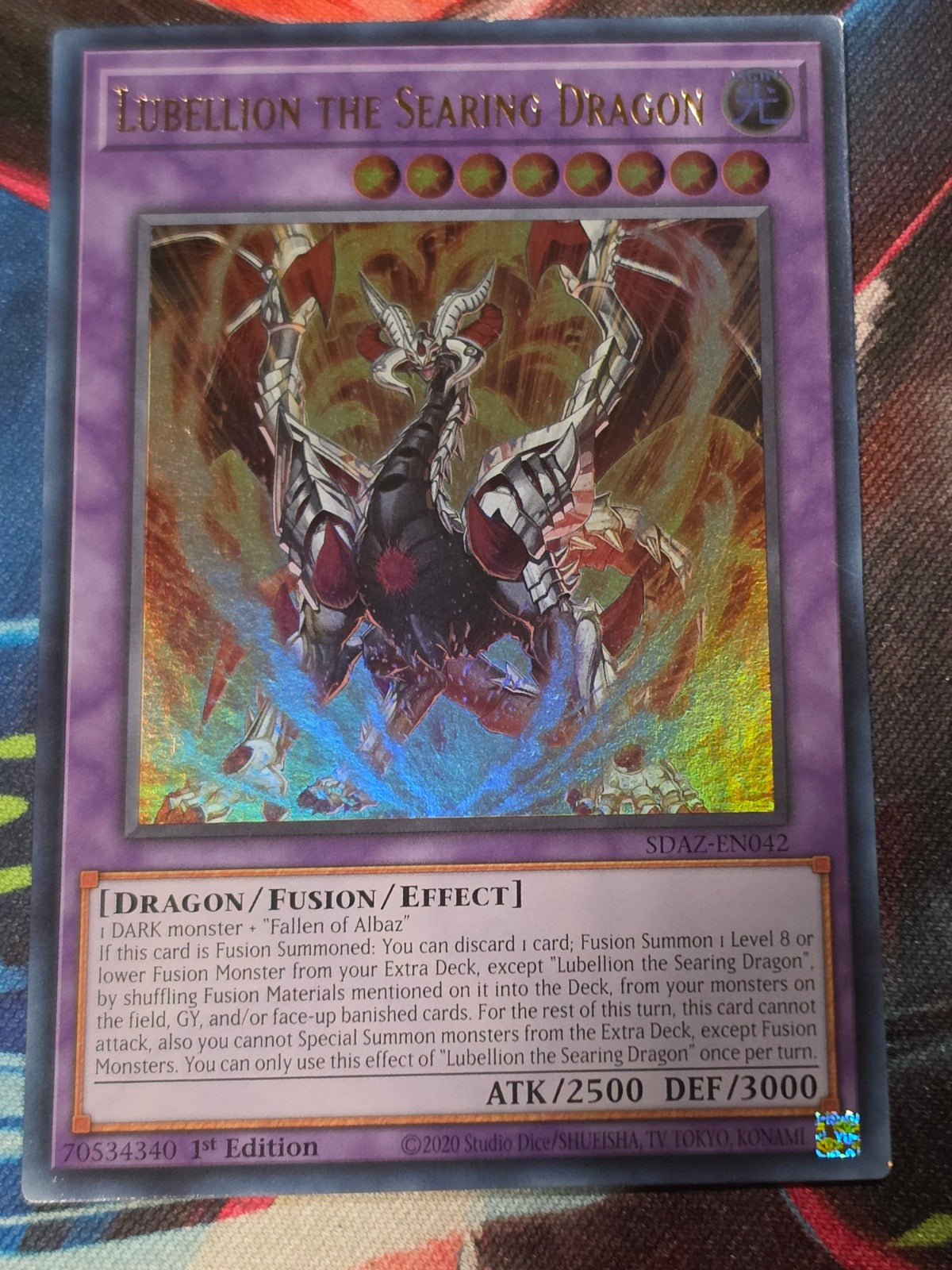 Lubellion the Searing Dragon Ultra Rare Structure Deck: Albaz Strike SDAZ-EN042 LP