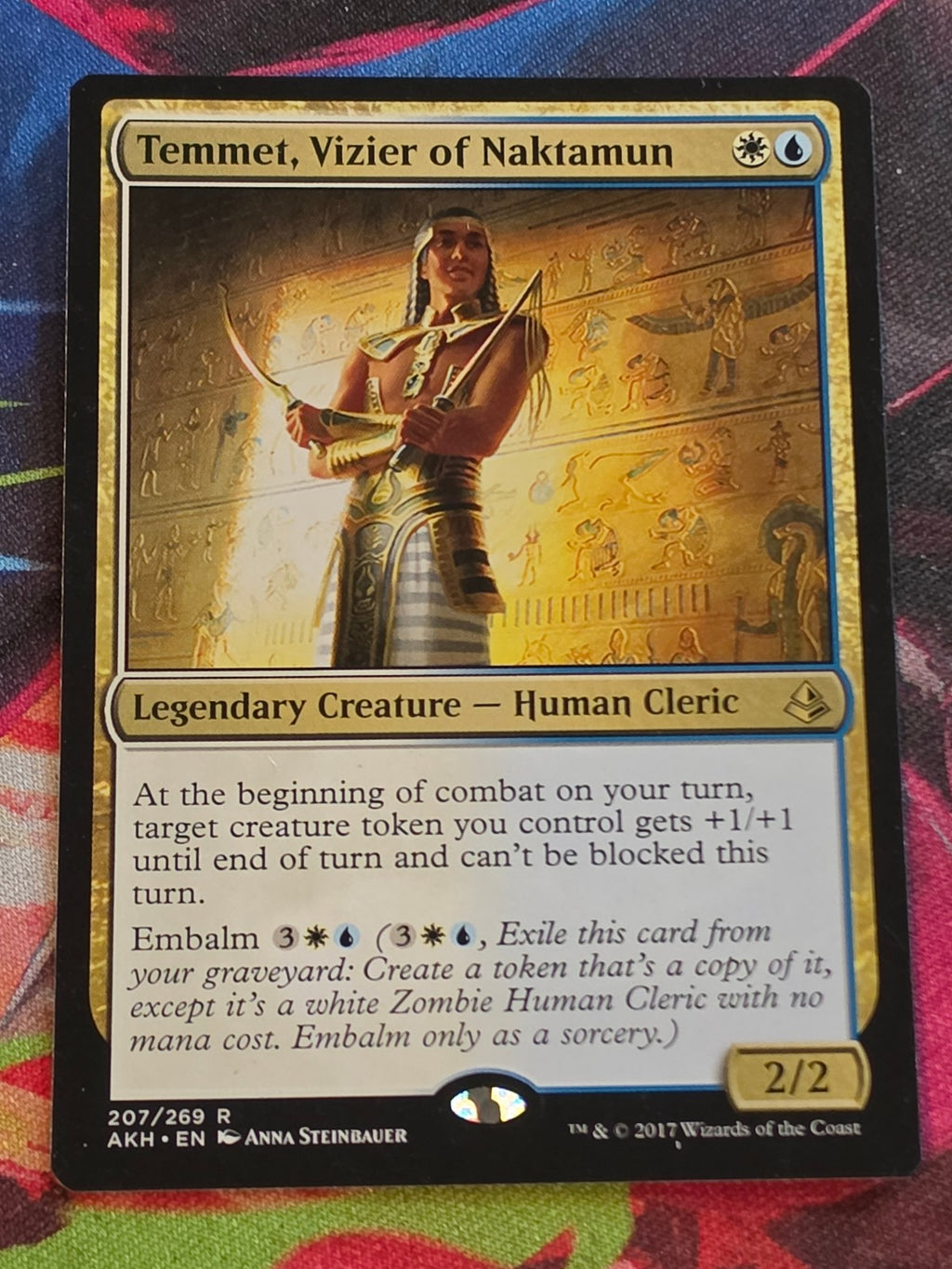 Temmet, Vizier of Naktamun - 207 - Amonkhet - Rare - LP - MTG