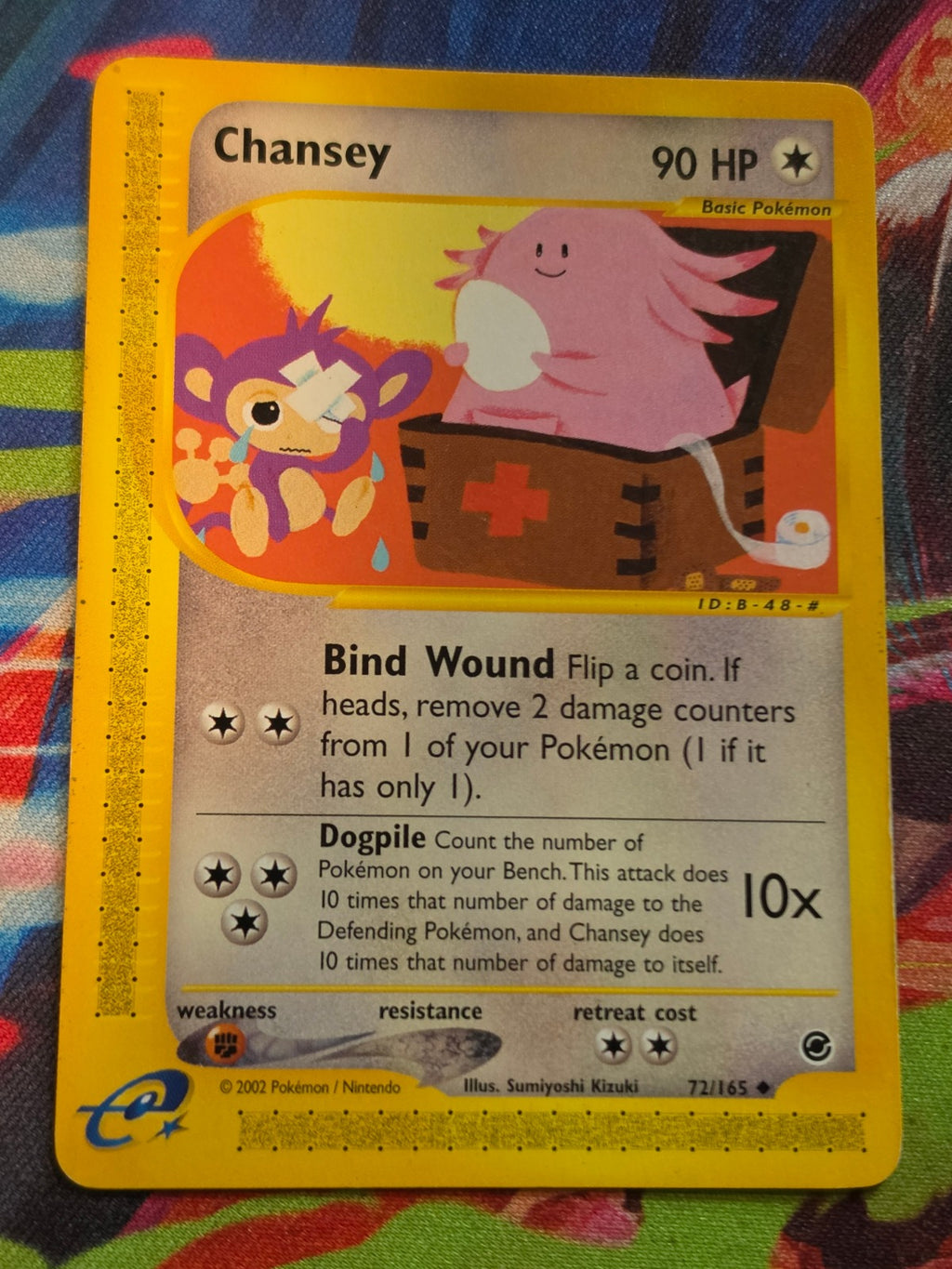 Chansey Uncommon Expedition 072/165 LP+ Pokemon