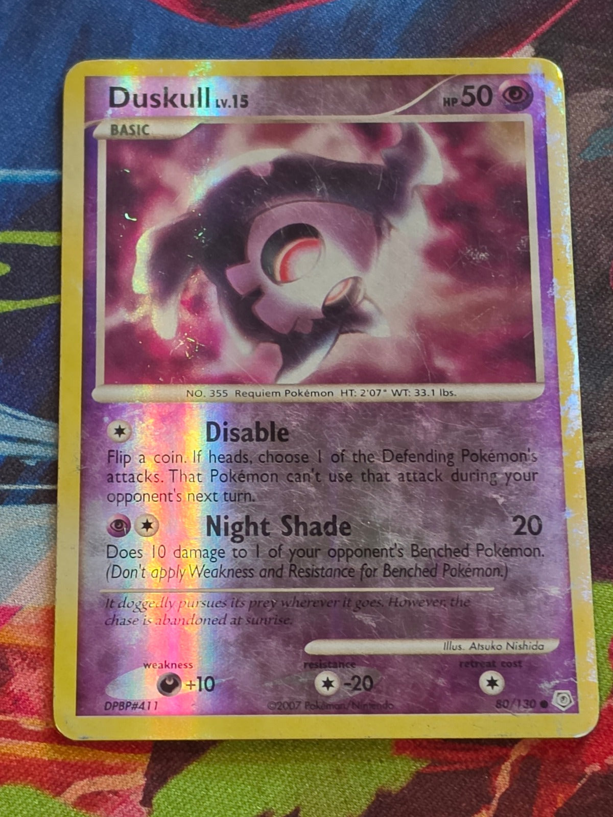 Duskull - 80/130 - Diamond and Pearl - Common - Reverse Holo - HP Pokemon