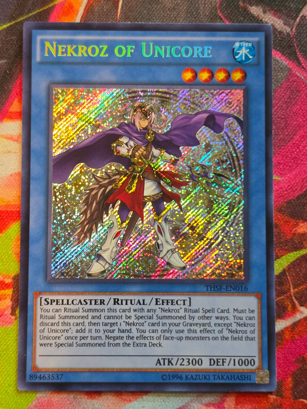 Nekroz of Unicore Secret Rare The Secret Forces THSF-EN016 Unlimited LP Yu-Gi-Oh!