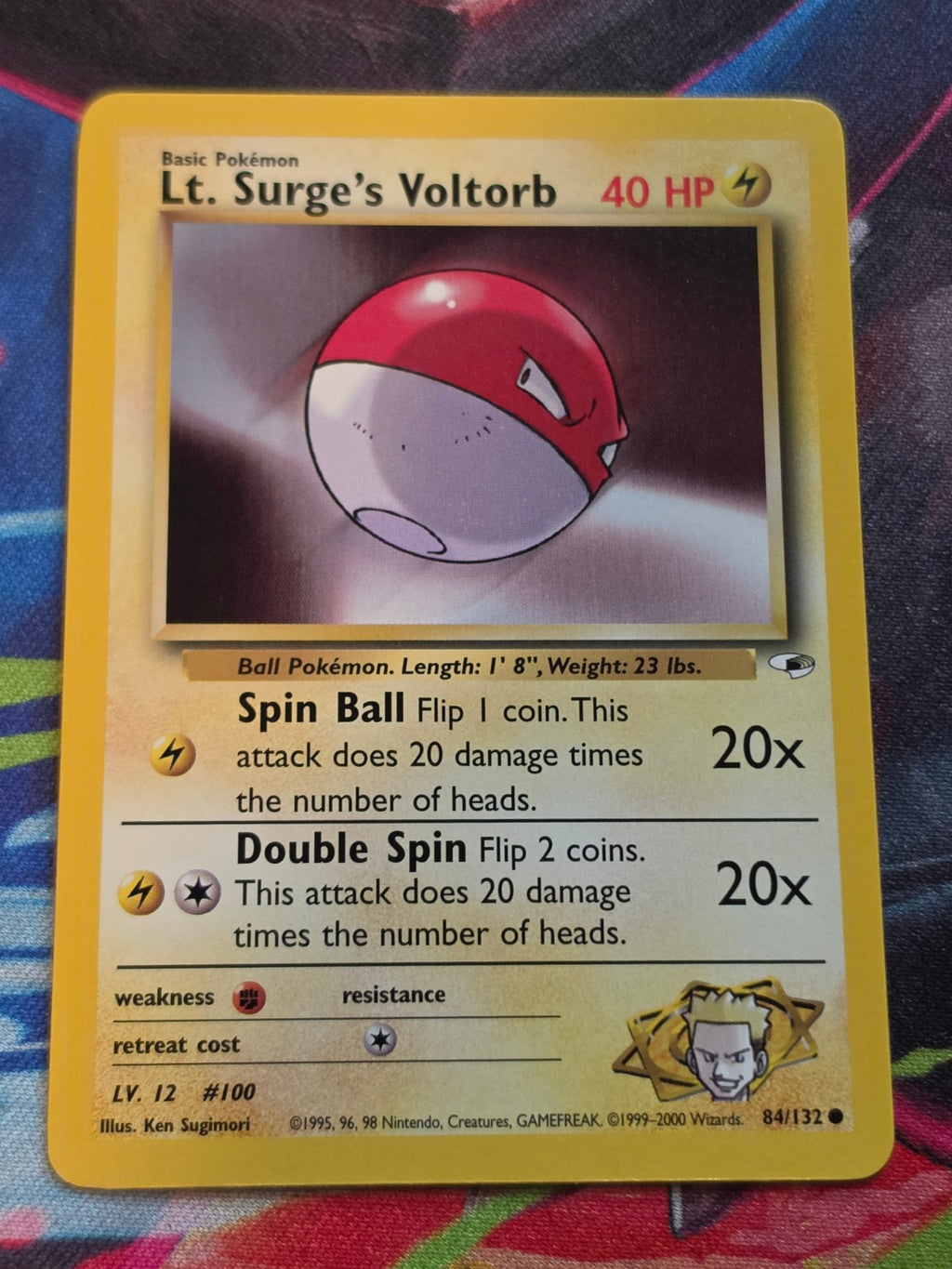 Lt. Surge's Voltorb - 084/132 - Gym Heroes - Common - Unlimited - NM Pokemon