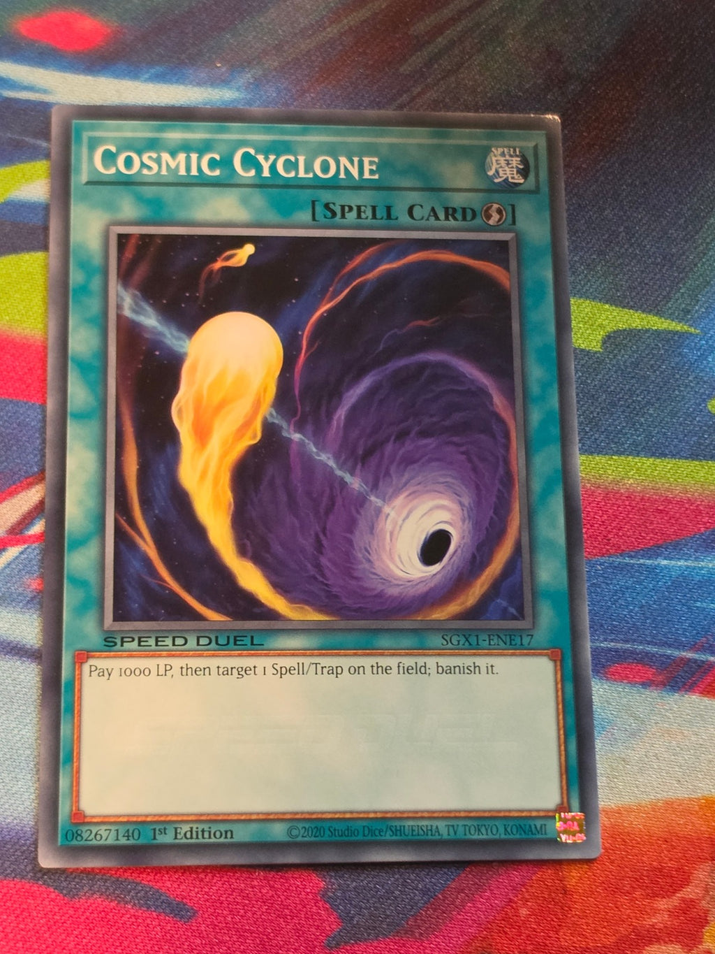 Cosmic Cyclone Common Speed Duel GX: Duel Academy Box SGX1-ENE17 1st Edition 1st Edition LP Yu-Gi-Oh!