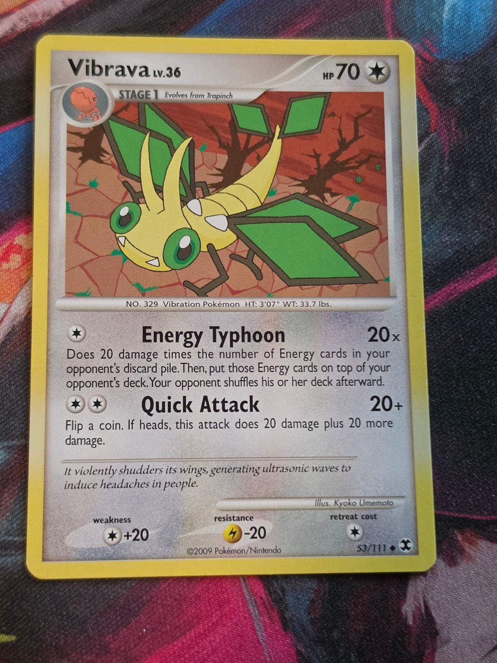 Vibrava - 53/111 - Rising Rivals - Uncommon - LP - Pokemon