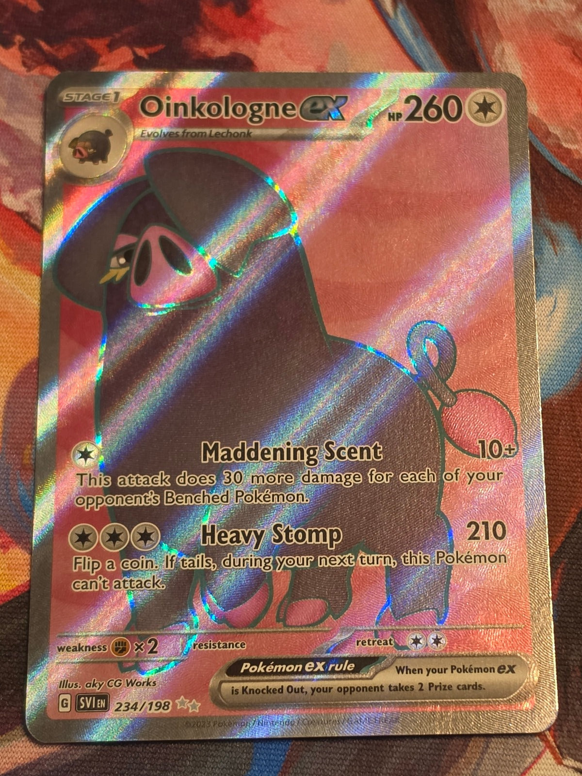 Oinkologne ex Ultra Rare SV01: Scarlet & Violet Base Set 234/198 NM Pokemon