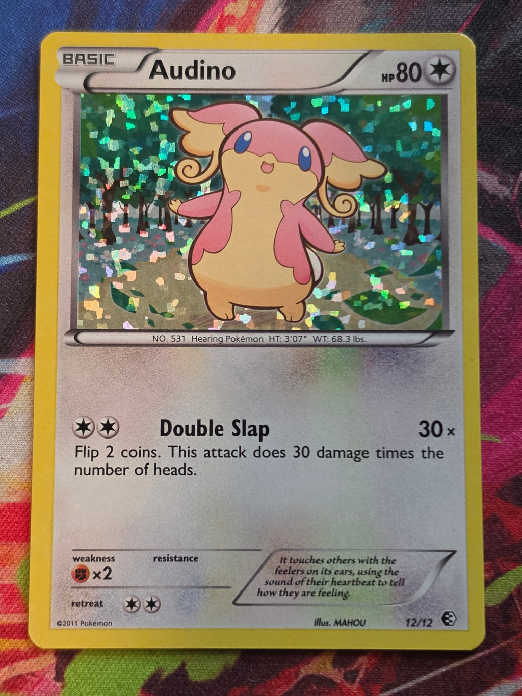 Audino Holo Promo McDonald's Promos 2011 012/012 LP Pokemon