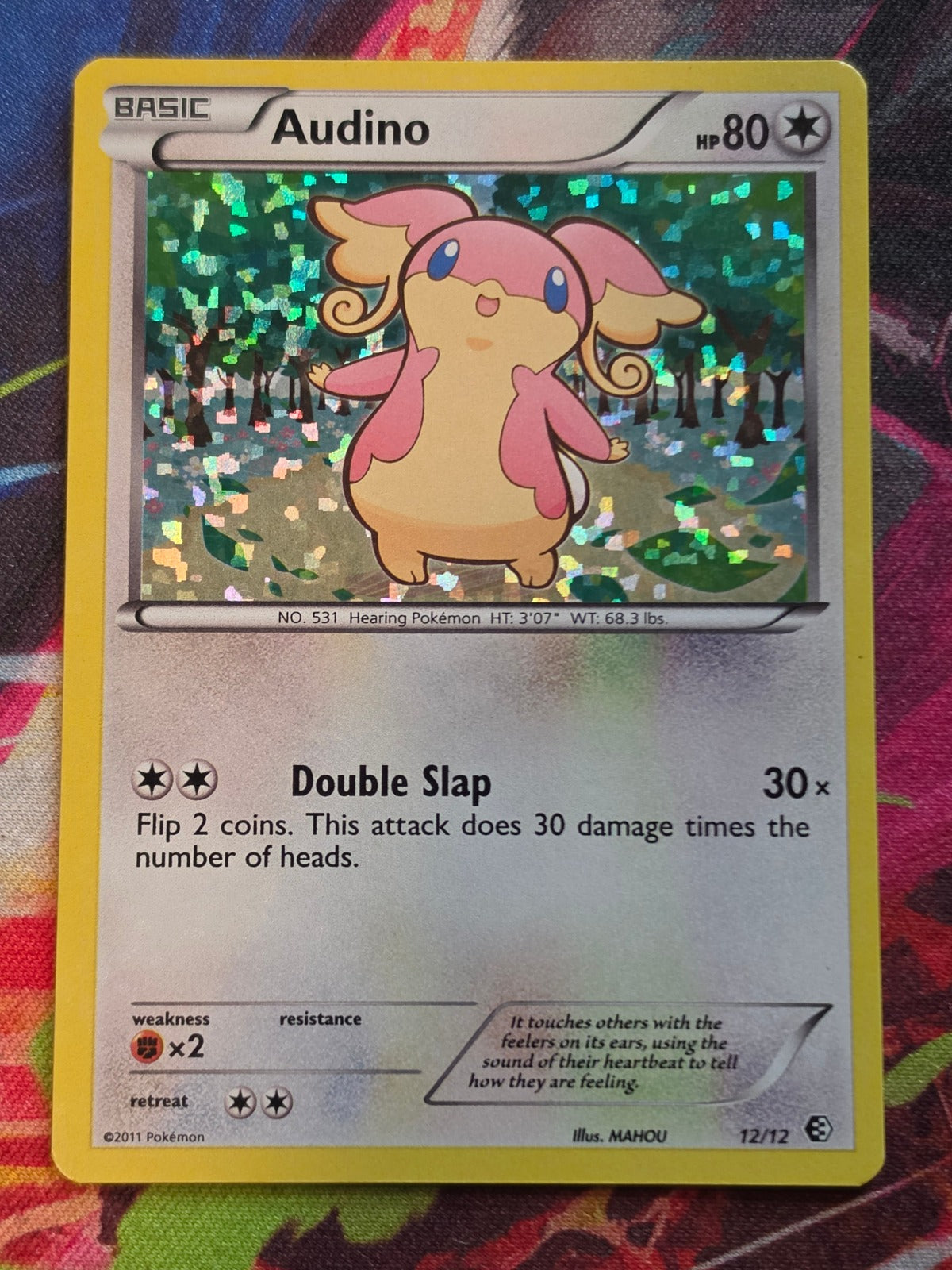 Audino Holo Promo McDonald's Promos 2011 012/012 LP Pokemon