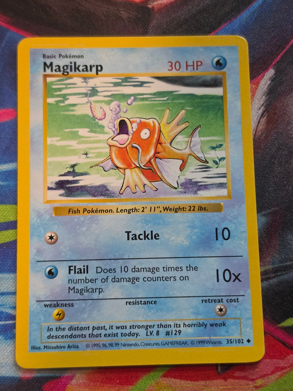 Magikarp Shadowless Base Set Uncommon 035/102 LP Pokemon