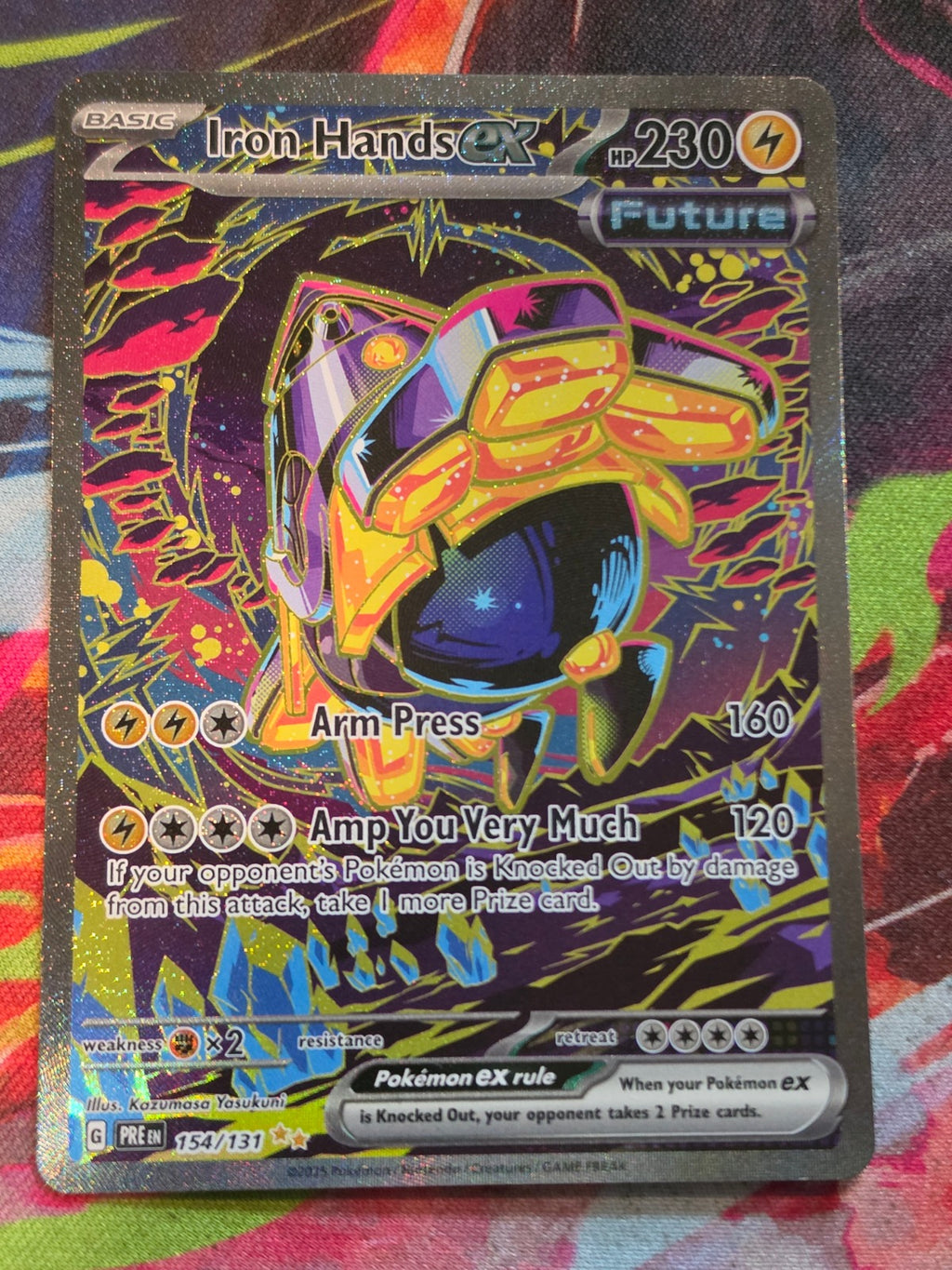 Iron Hands ex Special Illustration Rare Prismatic Evolutions 154/131 NM Pokemon