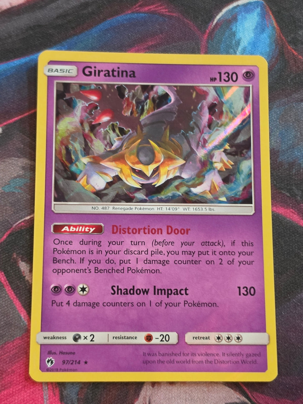 Giratina - 97/214 - SM - Lost Thunder - Holo Rare - LP+ - Pokemon