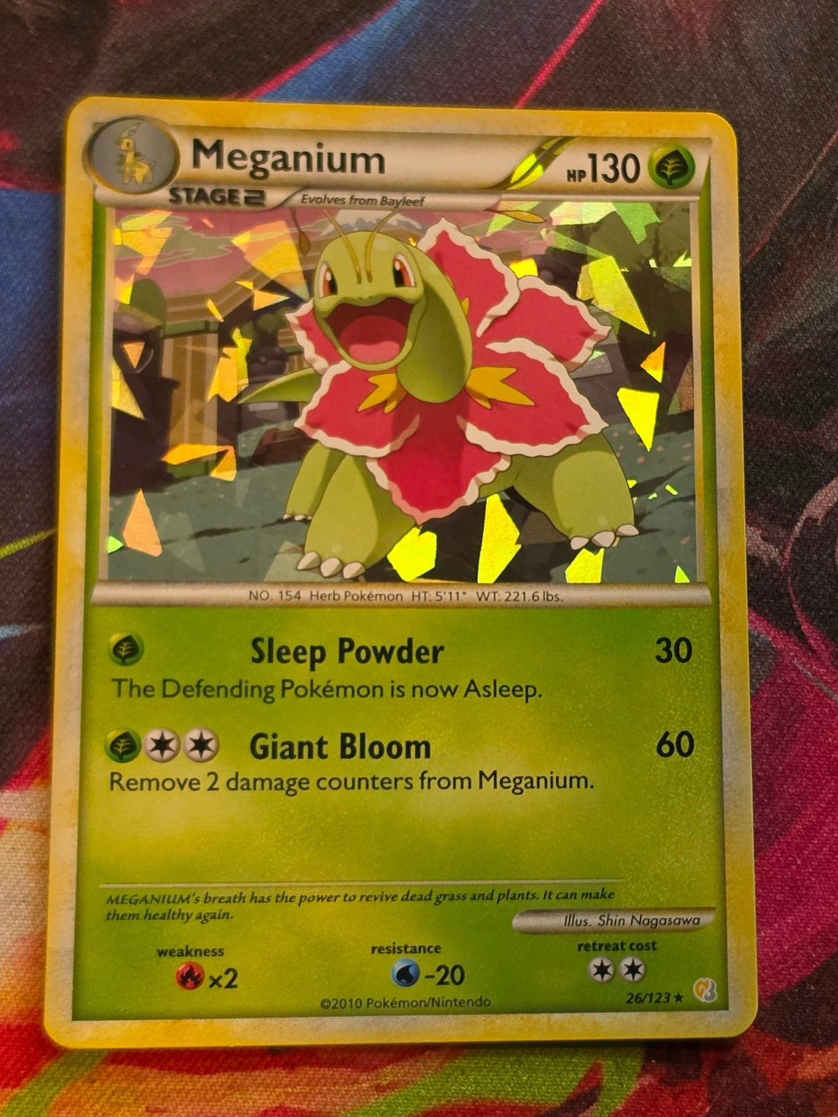 Meganium (Cracked Ice Holo) Holo Rare Deck Exclusives 026/123 LP+ Pokemon