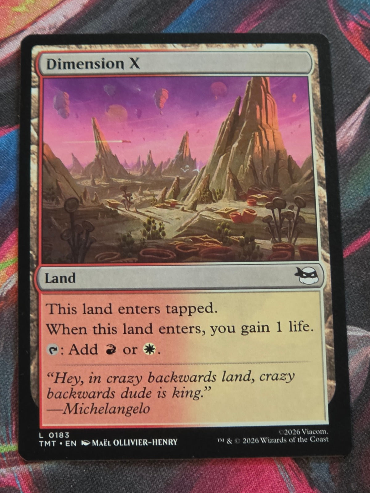Dimension X - 183 - Teenage Mutant Ninja Turtles - L - NM MTG