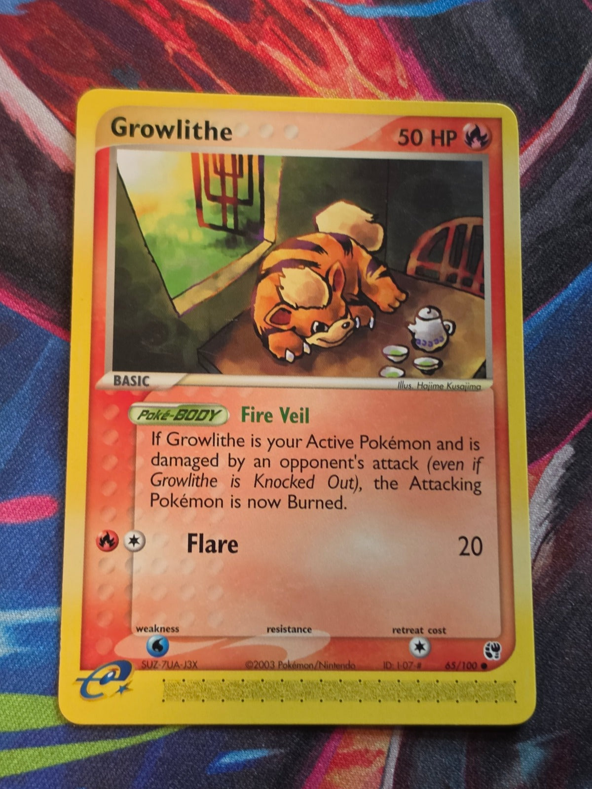 Growlithe - 65/100 - EX Sandstorm - Common - NM - Pokemon